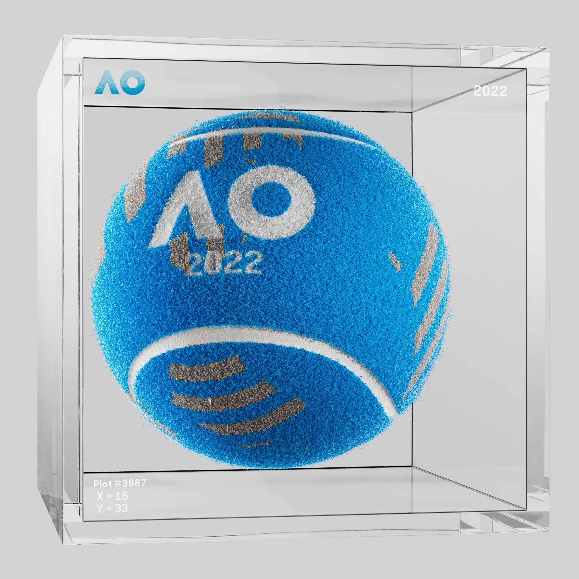 The Australian Open - The Australian Open Art Ball - AO Art Ball #3905 - NFT # 3905