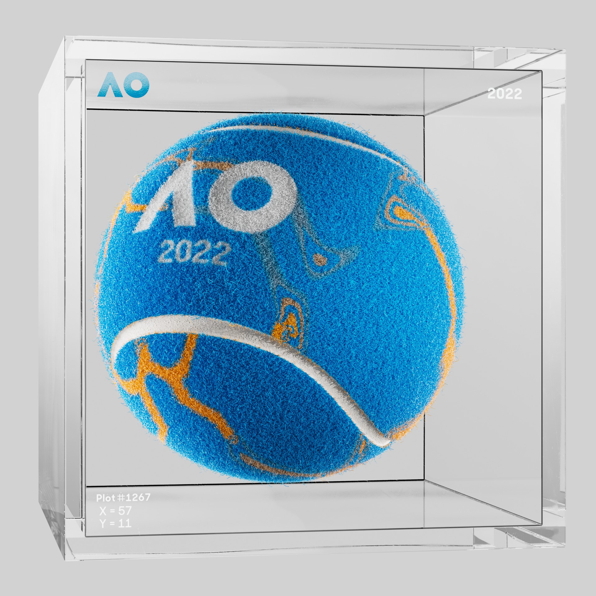 The Australian Open - The Australian Open Art Ball - AO Art Ball #3908 - NFT # 3908