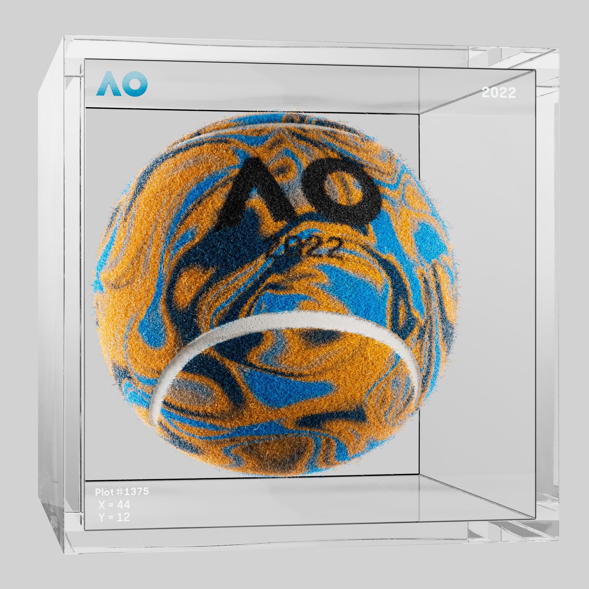 The Australian Open - The Australian Open Art Ball - AO Art Ball #3909 - NFT # 3909