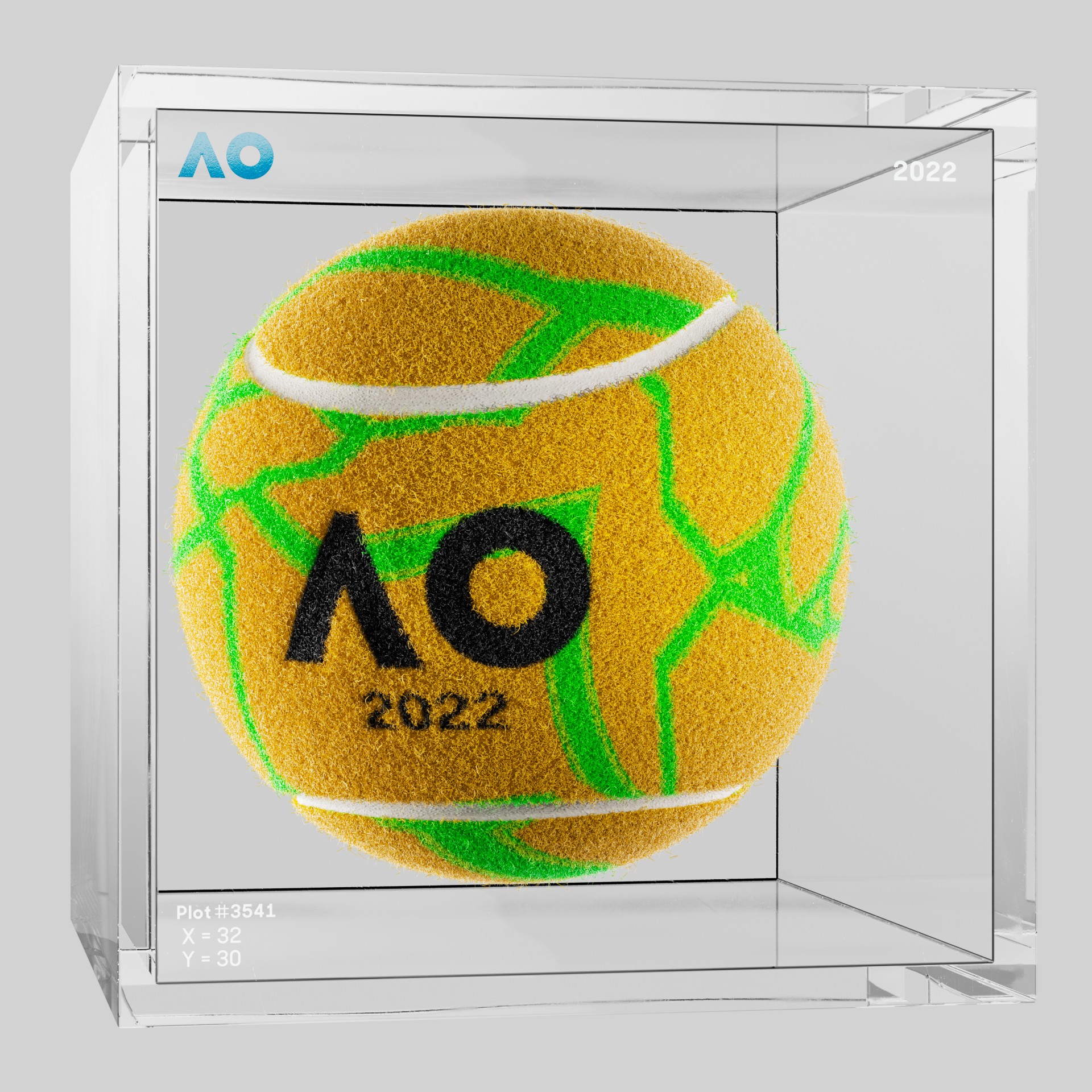 The Australian Open - The Australian Open Art Ball - AO Art Ball #3912 - NFT # 3912
