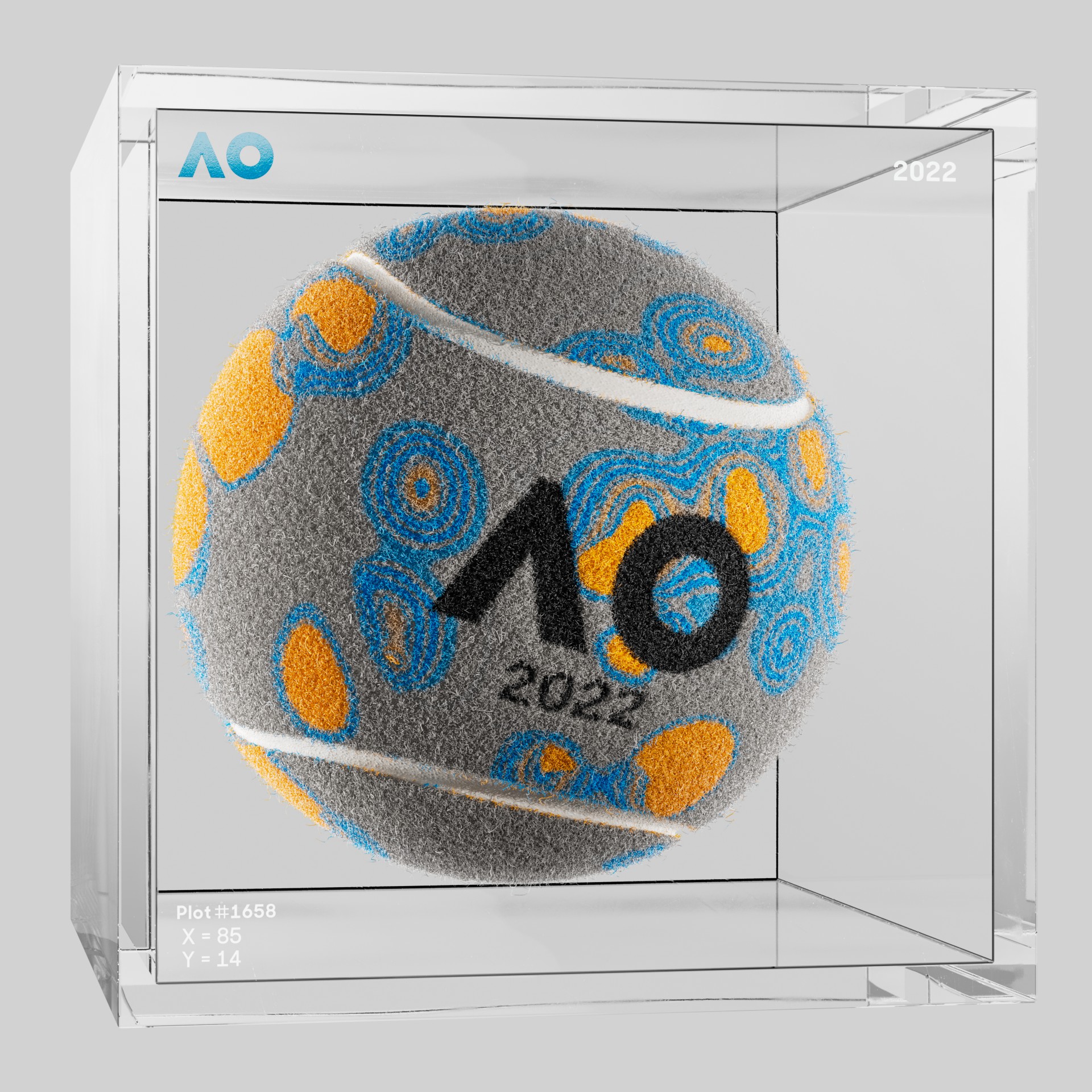 The Australian Open - The Australian Open Art Ball - AO Art Ball #3917 - NFT # 3917