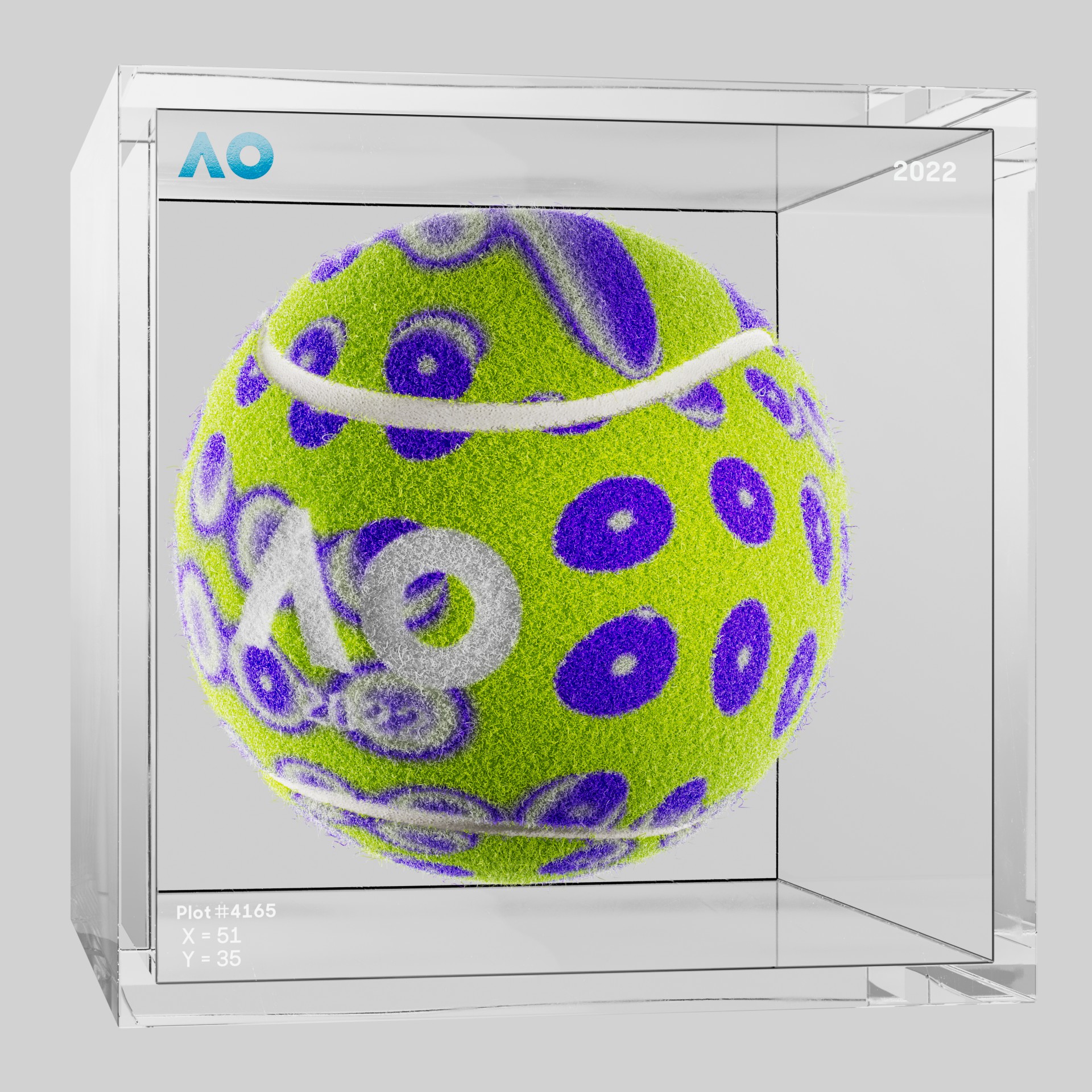 The Australian Open - The Australian Open Art Ball - AO Art Ball #392 - NFT # 392
