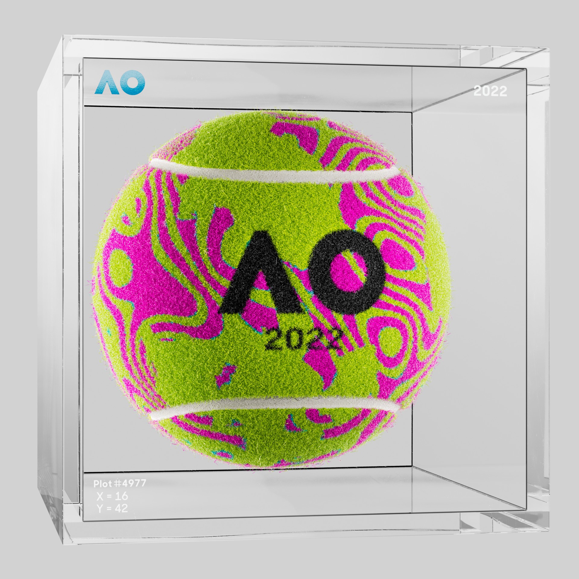 The Australian Open - The Australian Open Art Ball - AO Art Ball #3920 - NFT # 3920