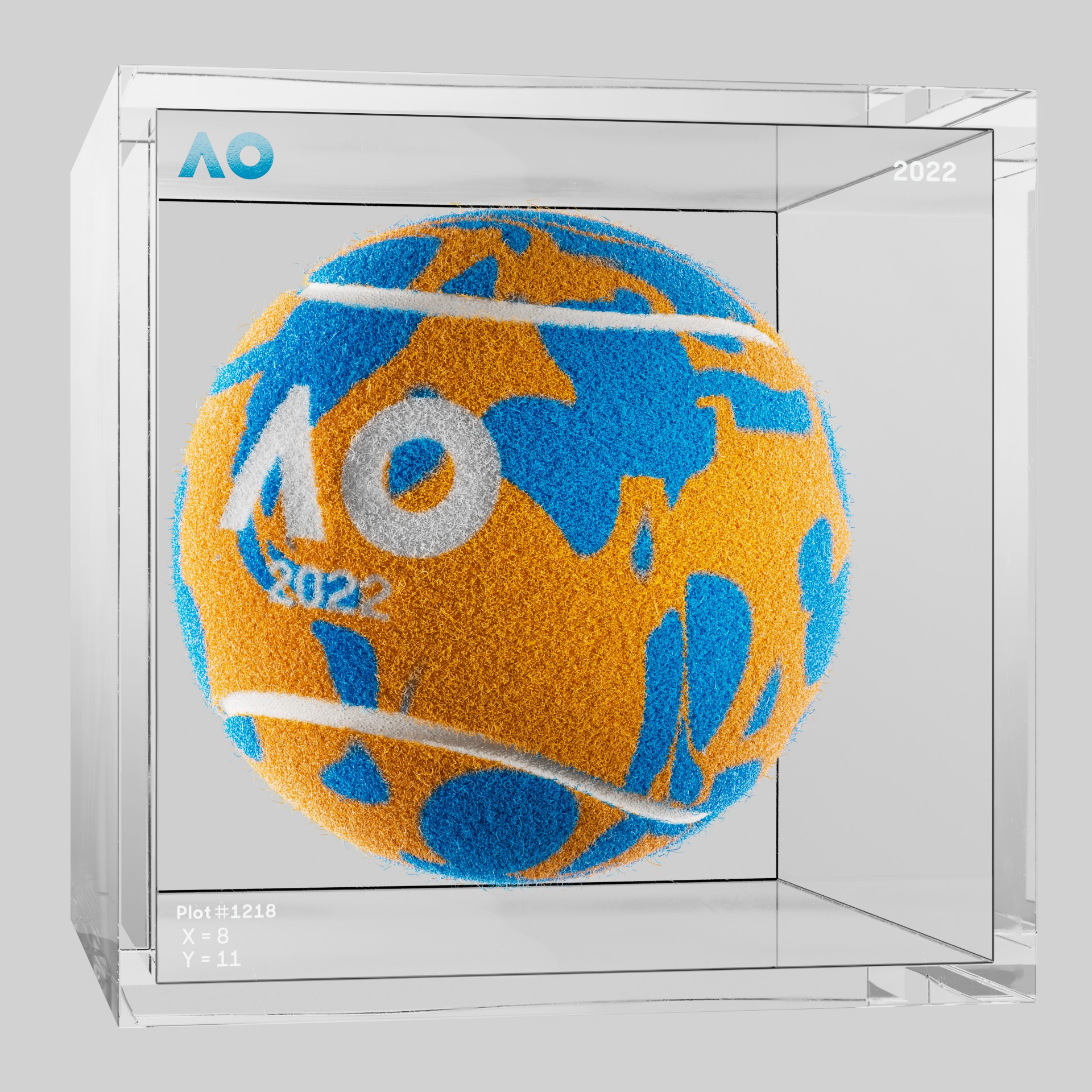 The Australian Open - The Australian Open Art Ball - AO Art Ball #3921 - NFT # 3921