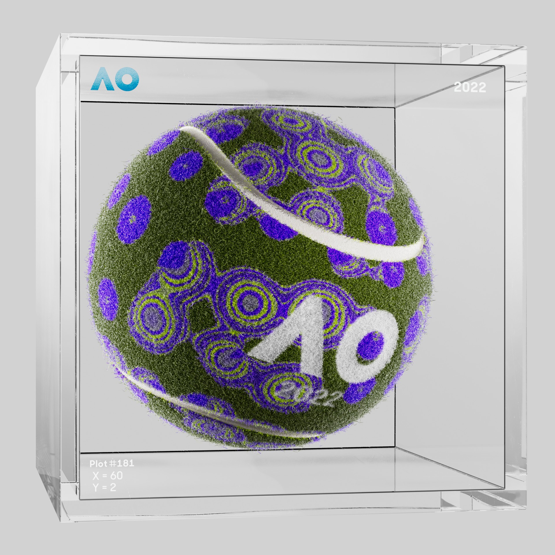 The Australian Open - The Australian Open Art Ball - AO Art Ball #3923 - NFT # 3923