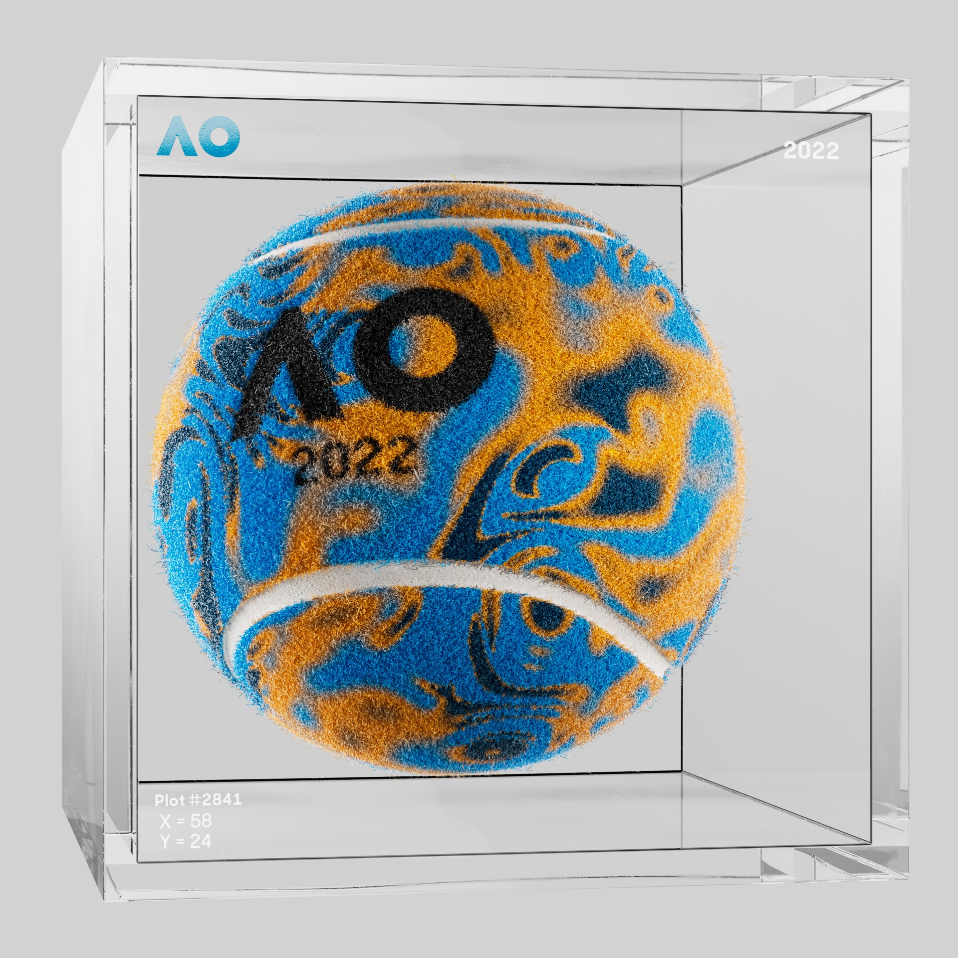 The Australian Open - The Australian Open Art Ball - AO Art Ball #3924 - NFT # 3924