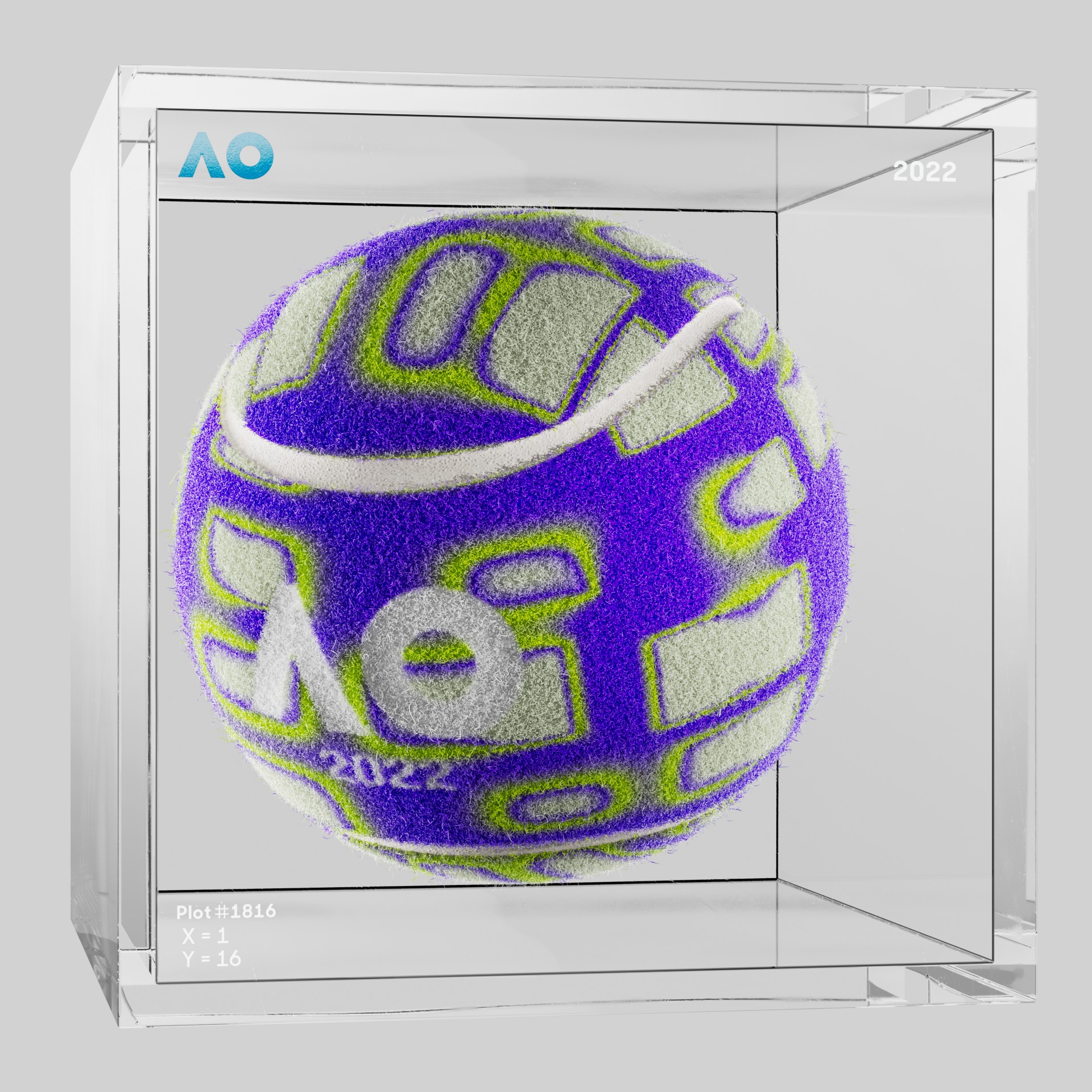 The Australian Open - The Australian Open Art Ball - AO Art Ball #3926 - NFT # 3926