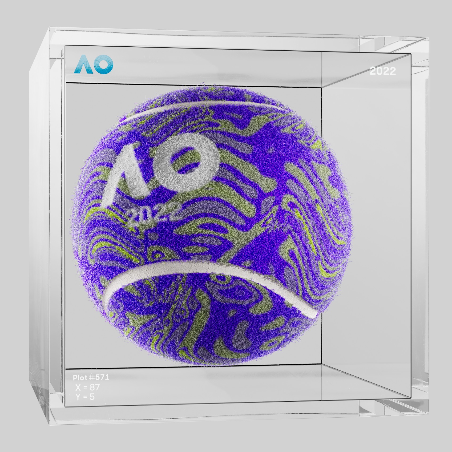 The Australian Open - The Australian Open Art Ball - AO Art Ball #393 - NFT # 393