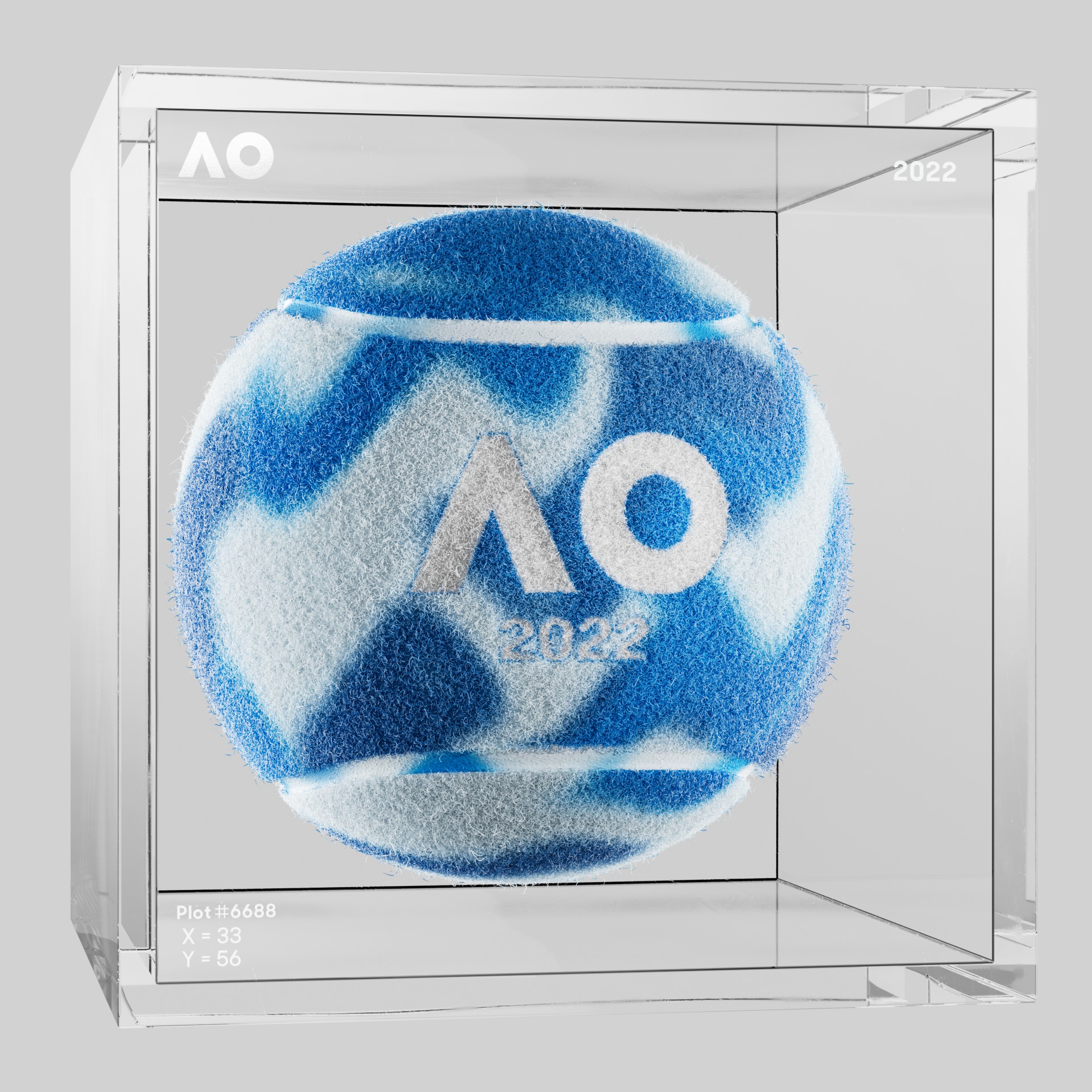 The Australian Open - The Australian Open Art Ball - AO Art Ball #3939 - NFT # 3939