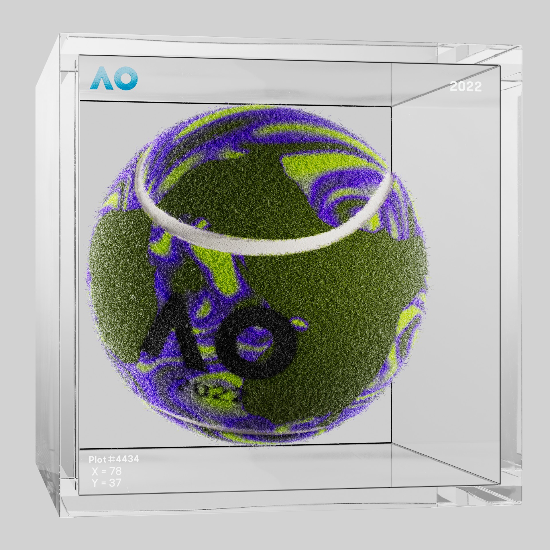 The Australian Open - The Australian Open Art Ball - AO Art Ball #394 - NFT # 394