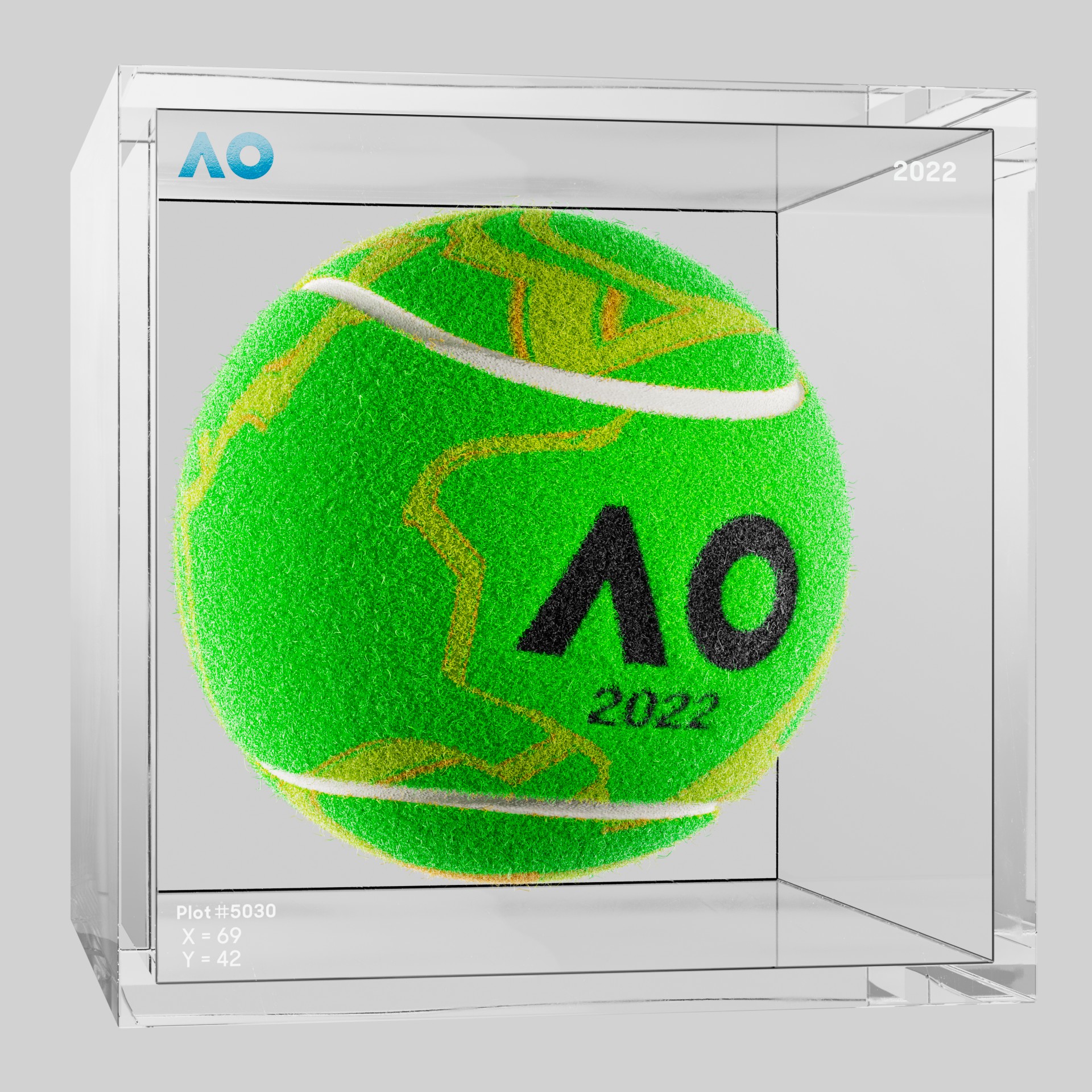 The Australian Open - The Australian Open Art Ball - AO Art Ball #3940 - NFT # 3940