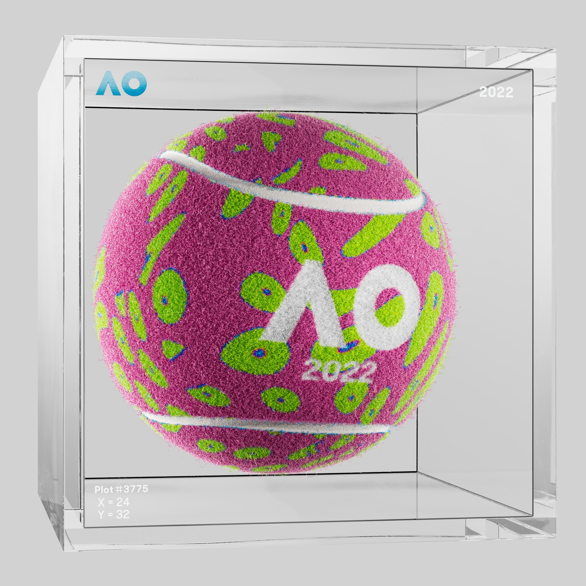 The Australian Open - The Australian Open Art Ball - AO Art Ball #3942 - NFT # 3942