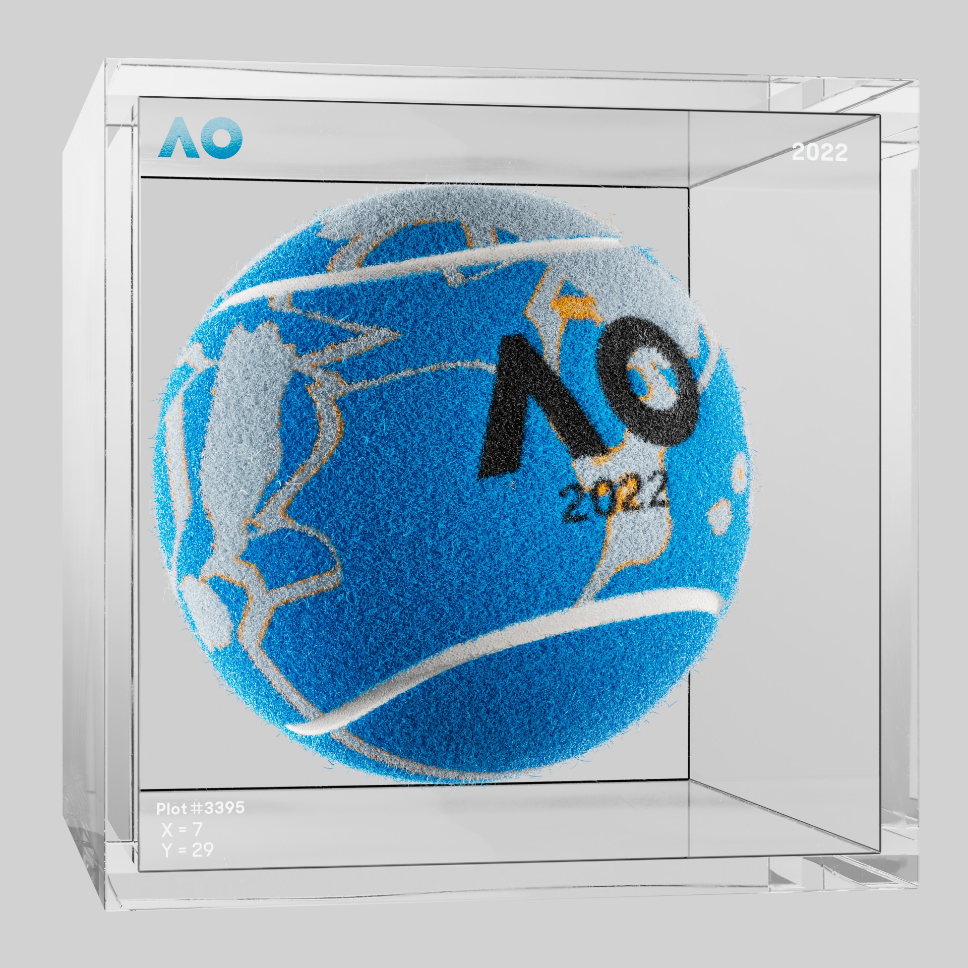 The Australian Open - The Australian Open Art Ball - AO Art Ball #3944 - NFT # 3944