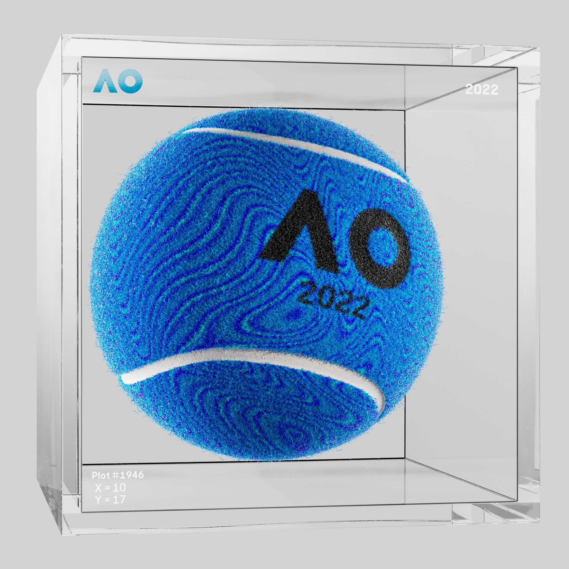 The Australian Open - The Australian Open Art Ball - AO Art Ball #3945 - NFT # 3945