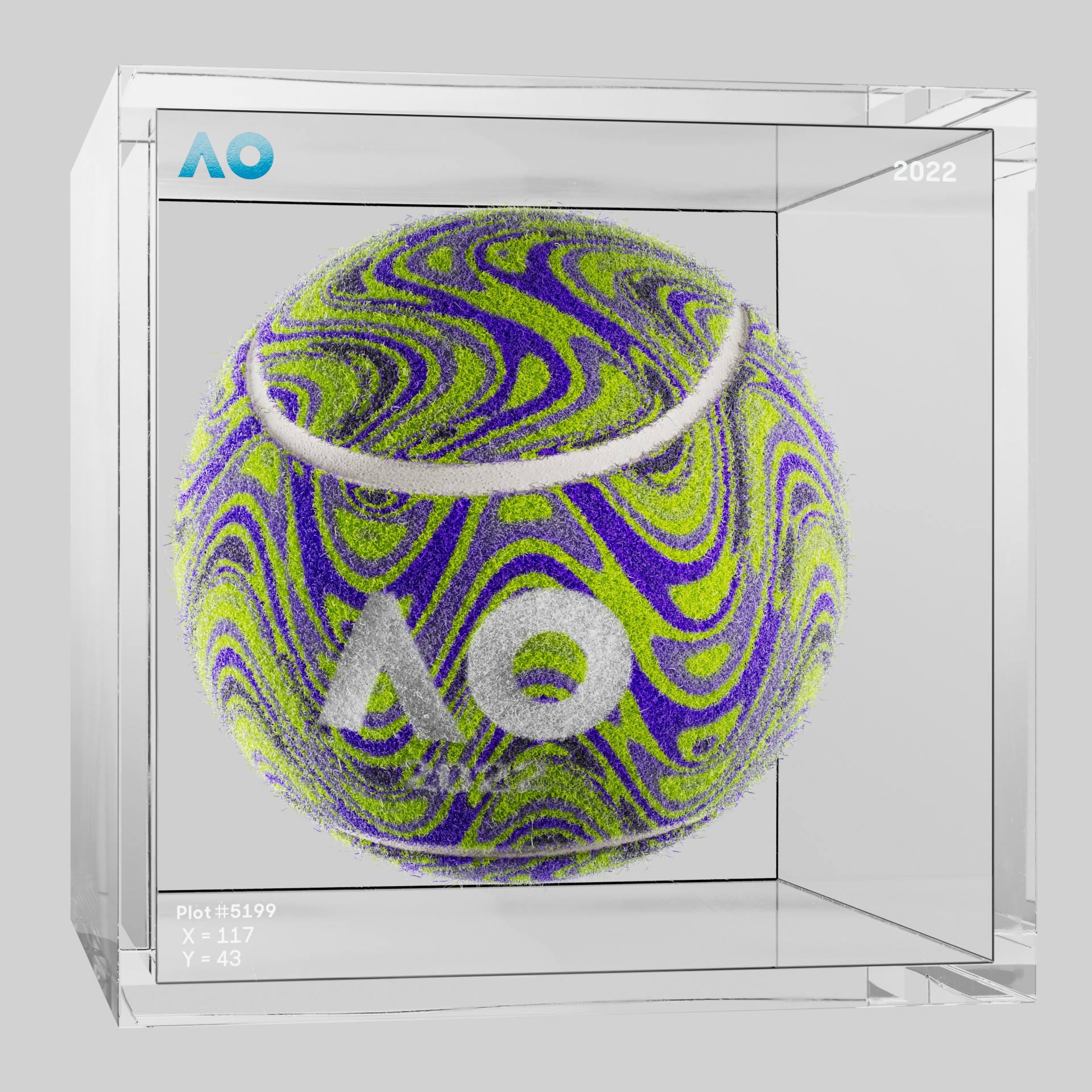 The Australian Open - The Australian Open Art Ball - AO Art Ball #3946 - NFT # 3946