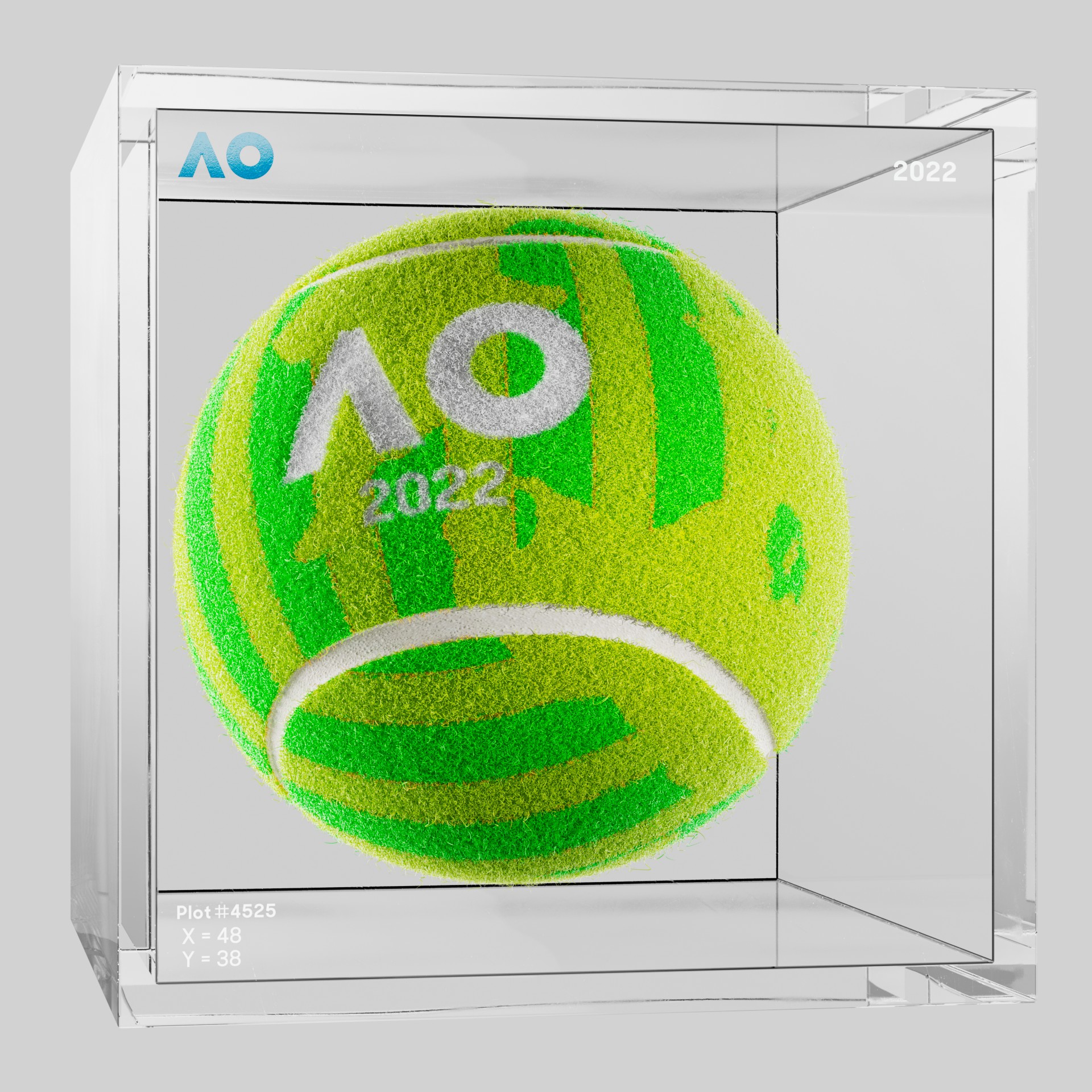 The Australian Open - The Australian Open Art Ball - AO Art Ball #3947 - NFT # 3947