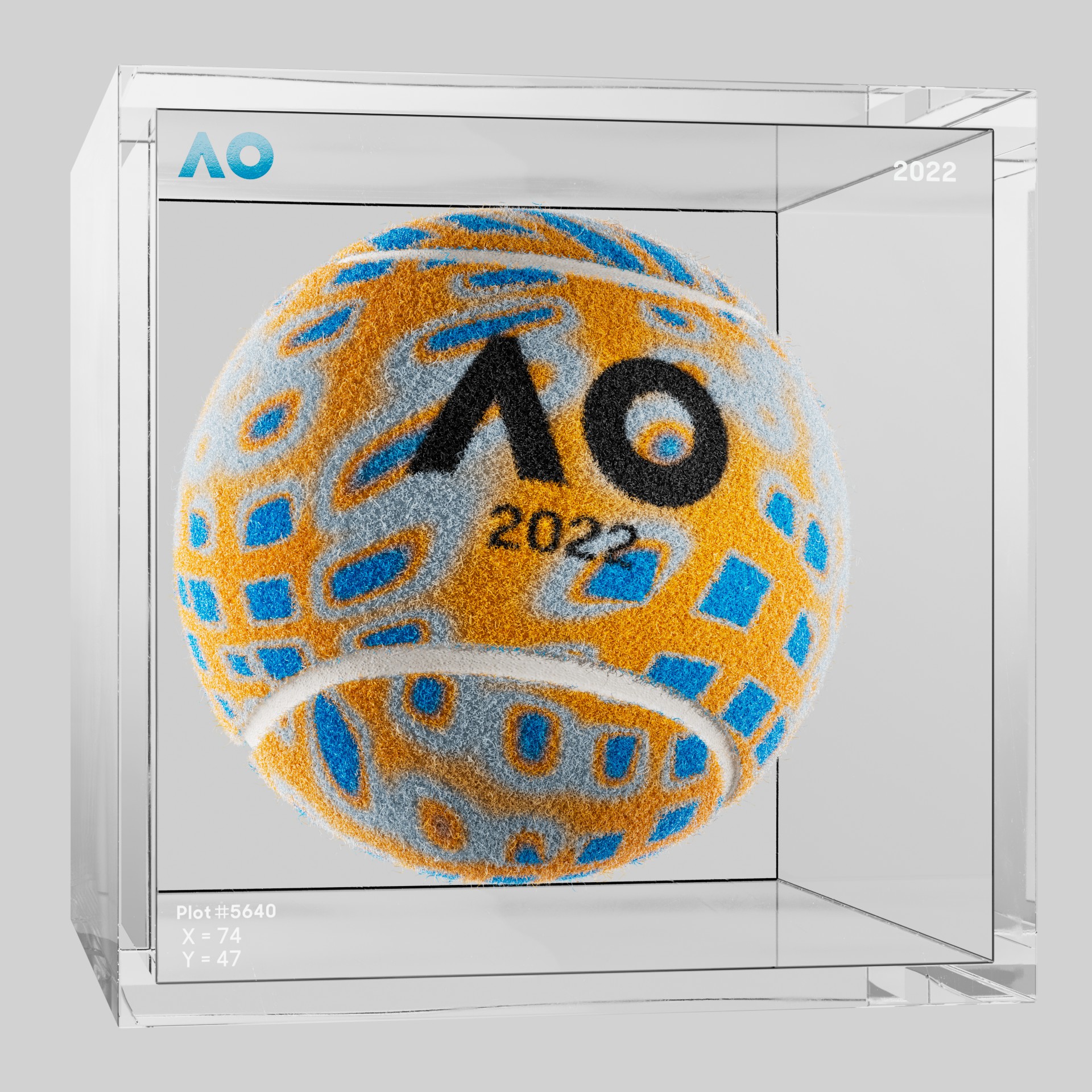 The Australian Open - The Australian Open Art Ball - AO Art Ball #3948 - NFT # 3948