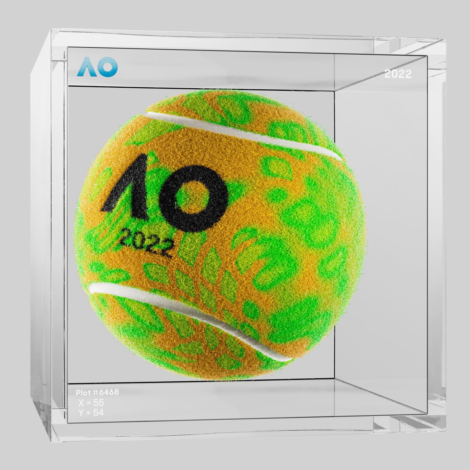 The Australian Open - The Australian Open Art Ball - AO Art Ball #3949 - NFT # 3949