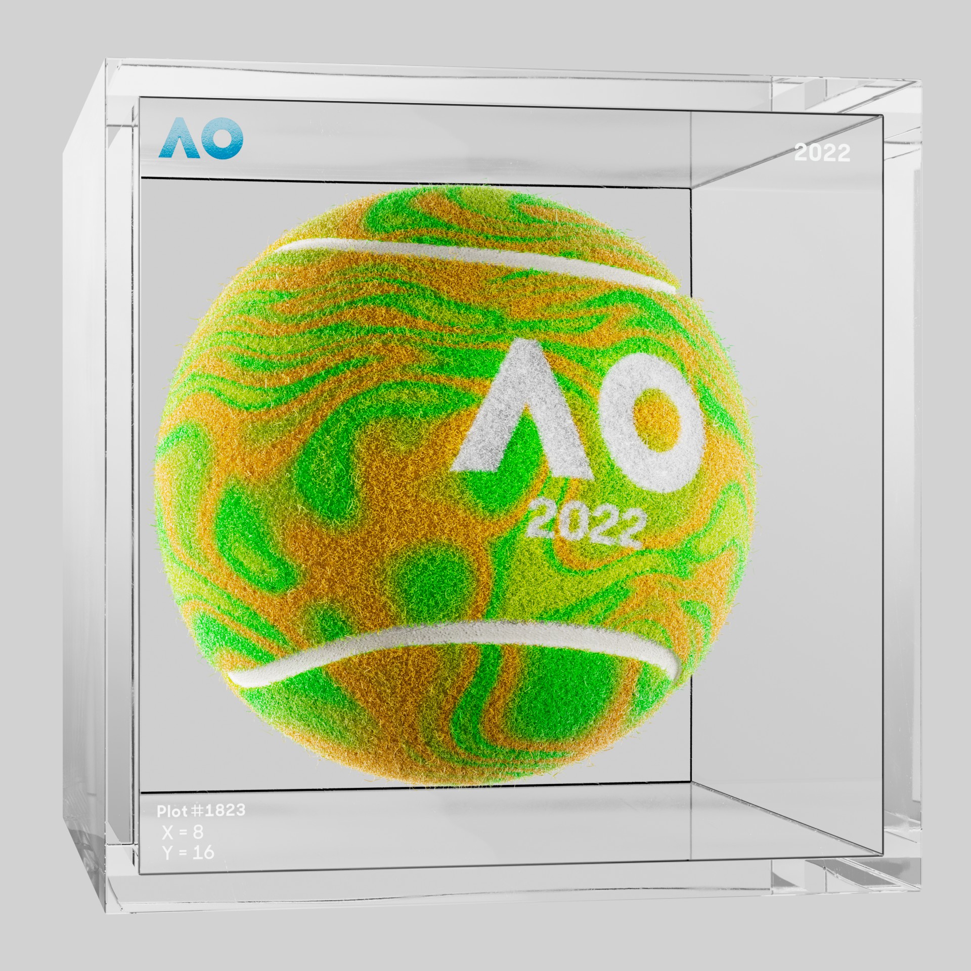 The Australian Open - The Australian Open Art Ball - AO Art Ball #3953 - NFT # 3953