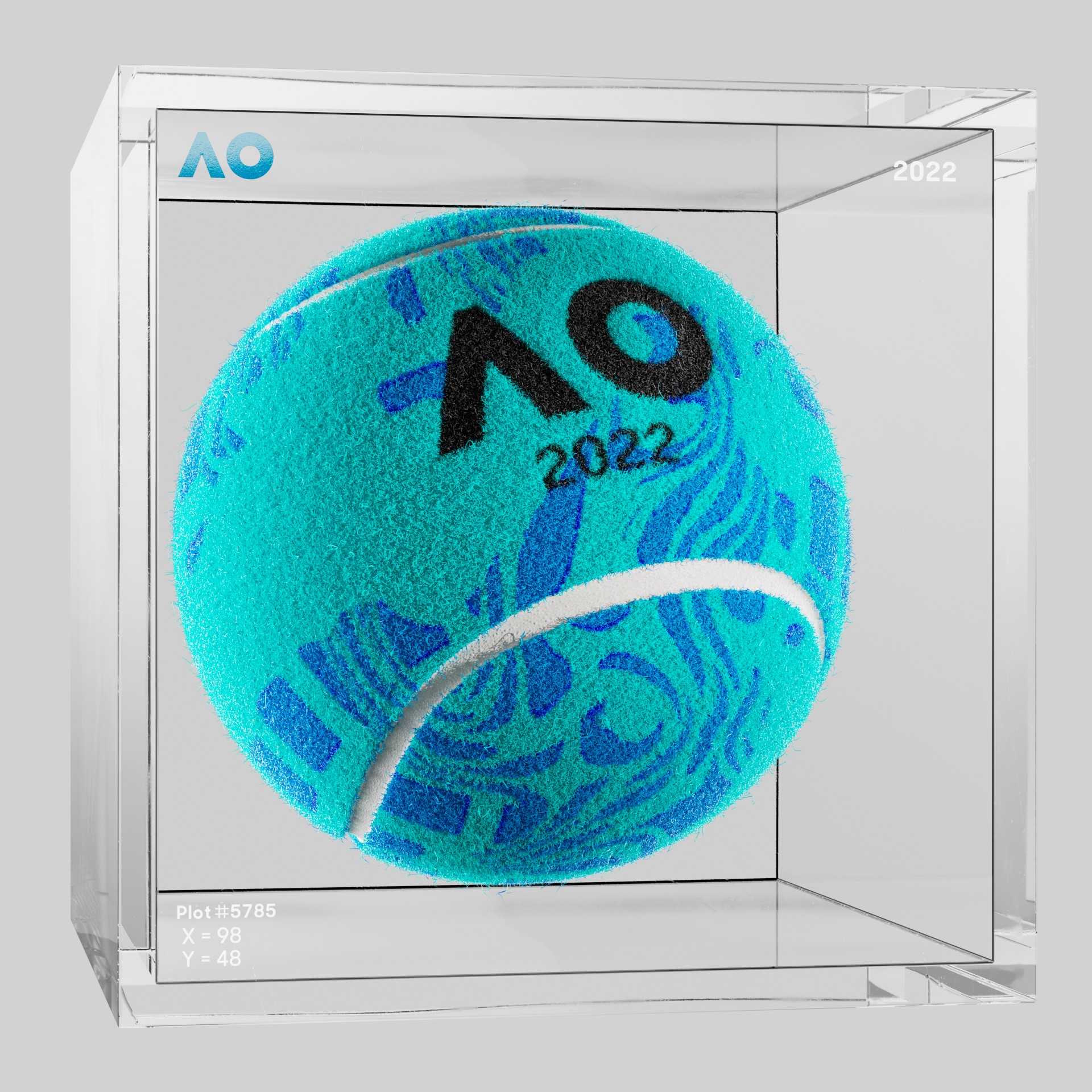 The Australian Open - The Australian Open Art Ball - AO Art Ball #3956 - NFT # 3956