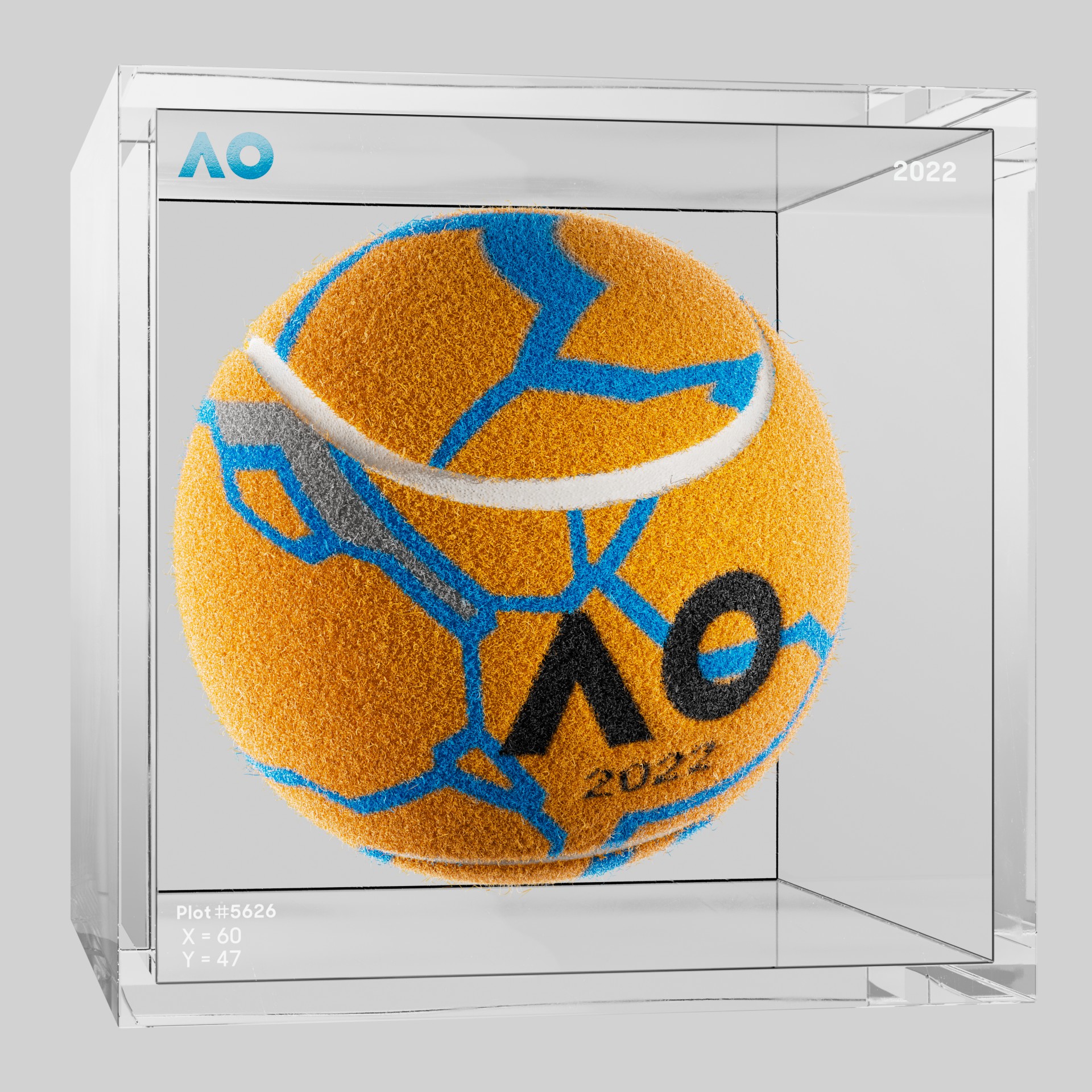 The Australian Open - The Australian Open Art Ball - AO Art Ball #3957 - NFT # 3957