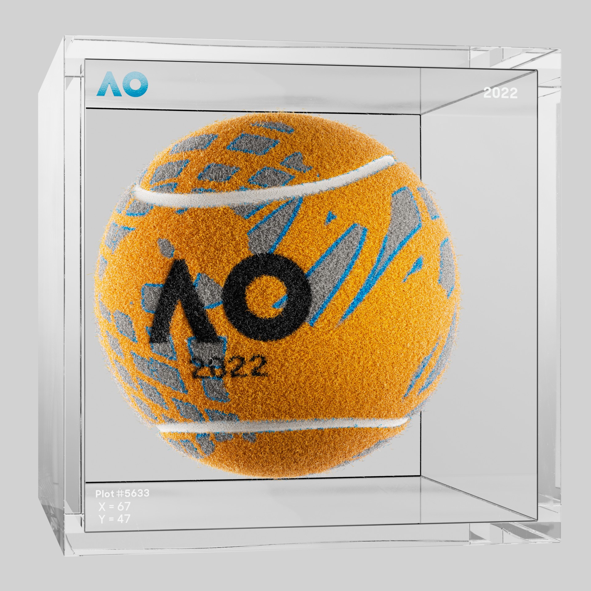 The Australian Open - The Australian Open Art Ball - AO Art Ball #3961 - NFT # 3961