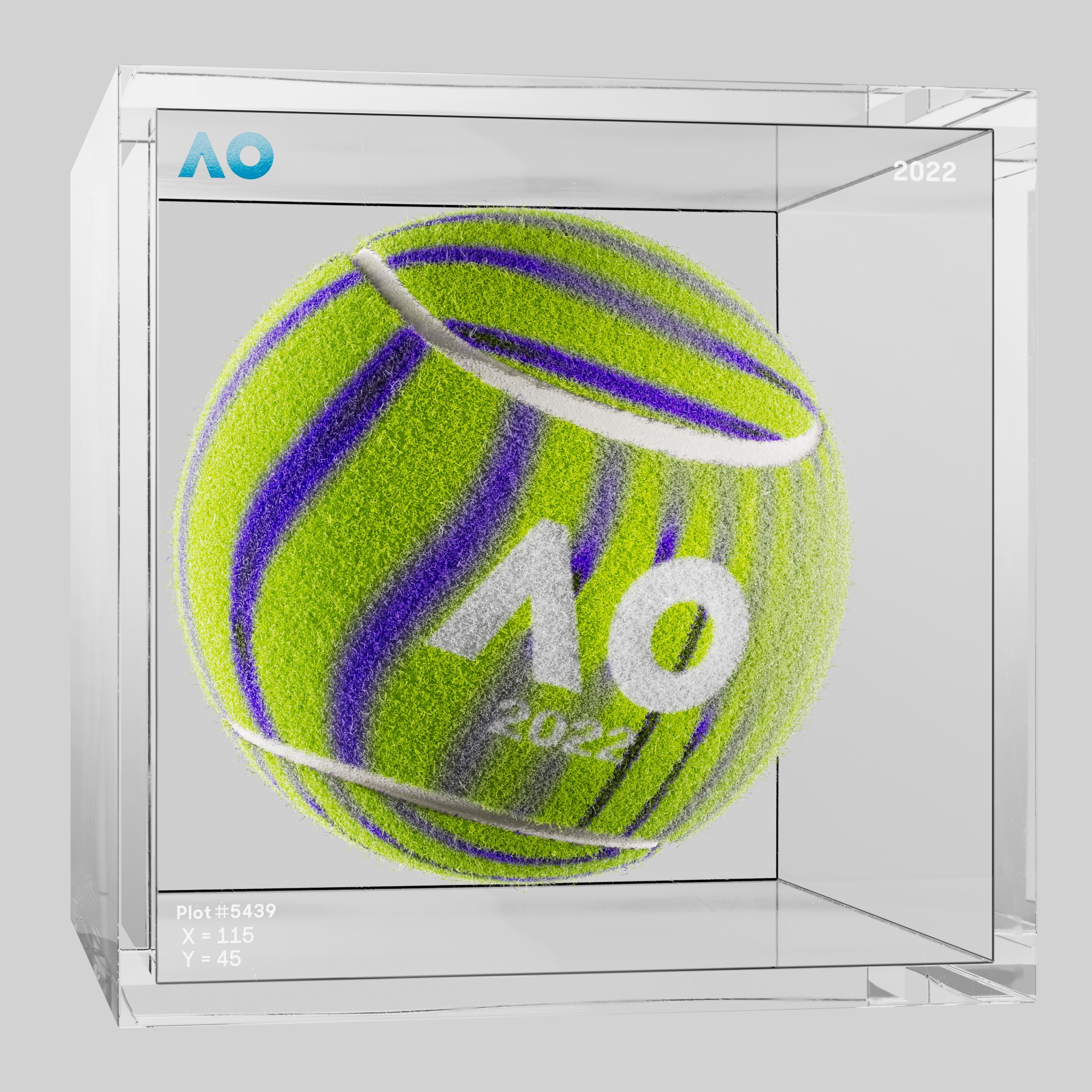 The Australian Open - The Australian Open Art Ball - AO Art Ball #3962 - NFT # 3962