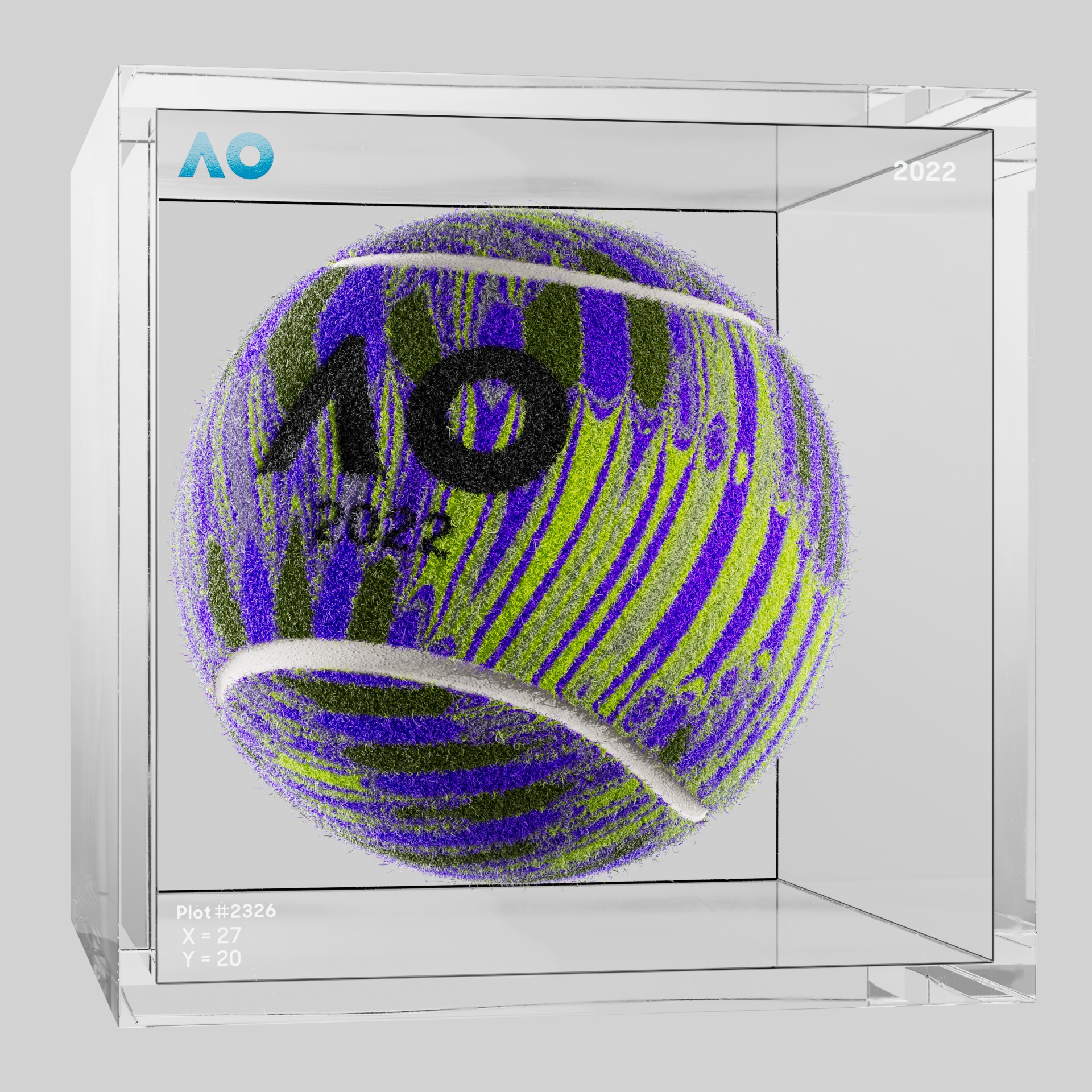 The Australian Open - The Australian Open Art Ball - AO Art Ball #3964 - NFT # 3964