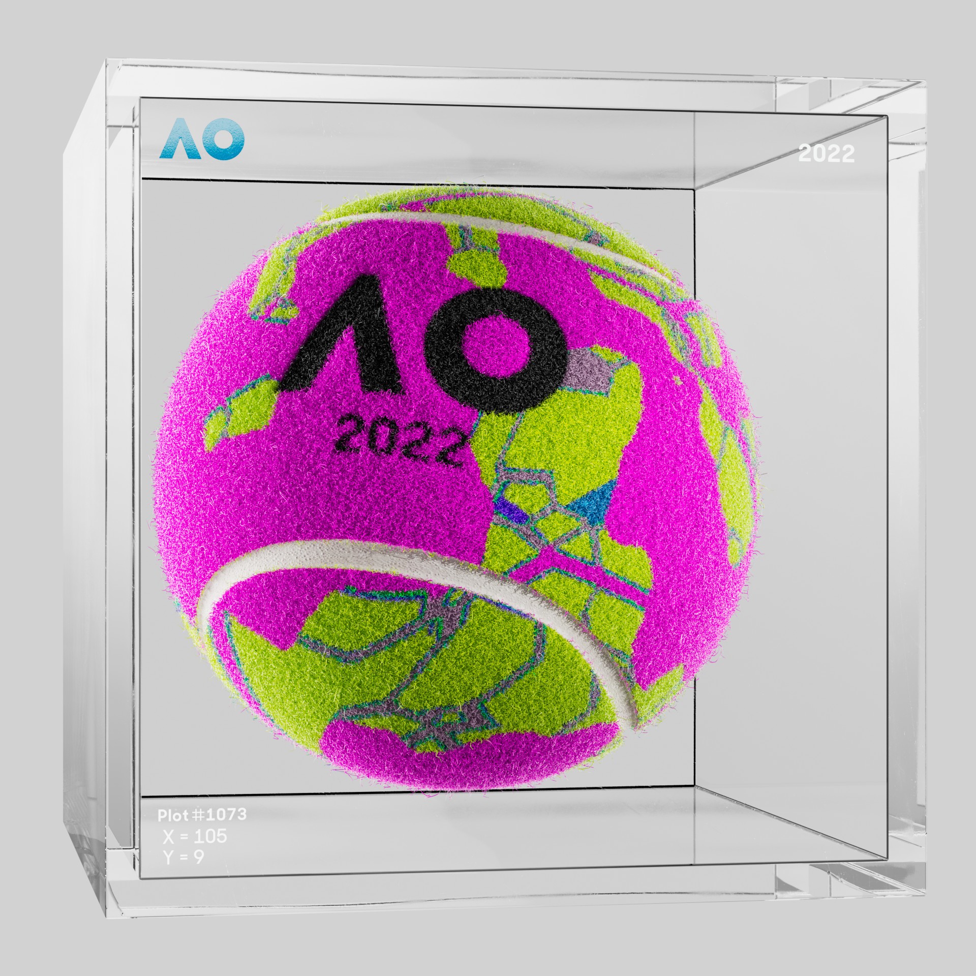 The Australian Open - The Australian Open Art Ball - AO Art Ball #3967 - NFT # 3967