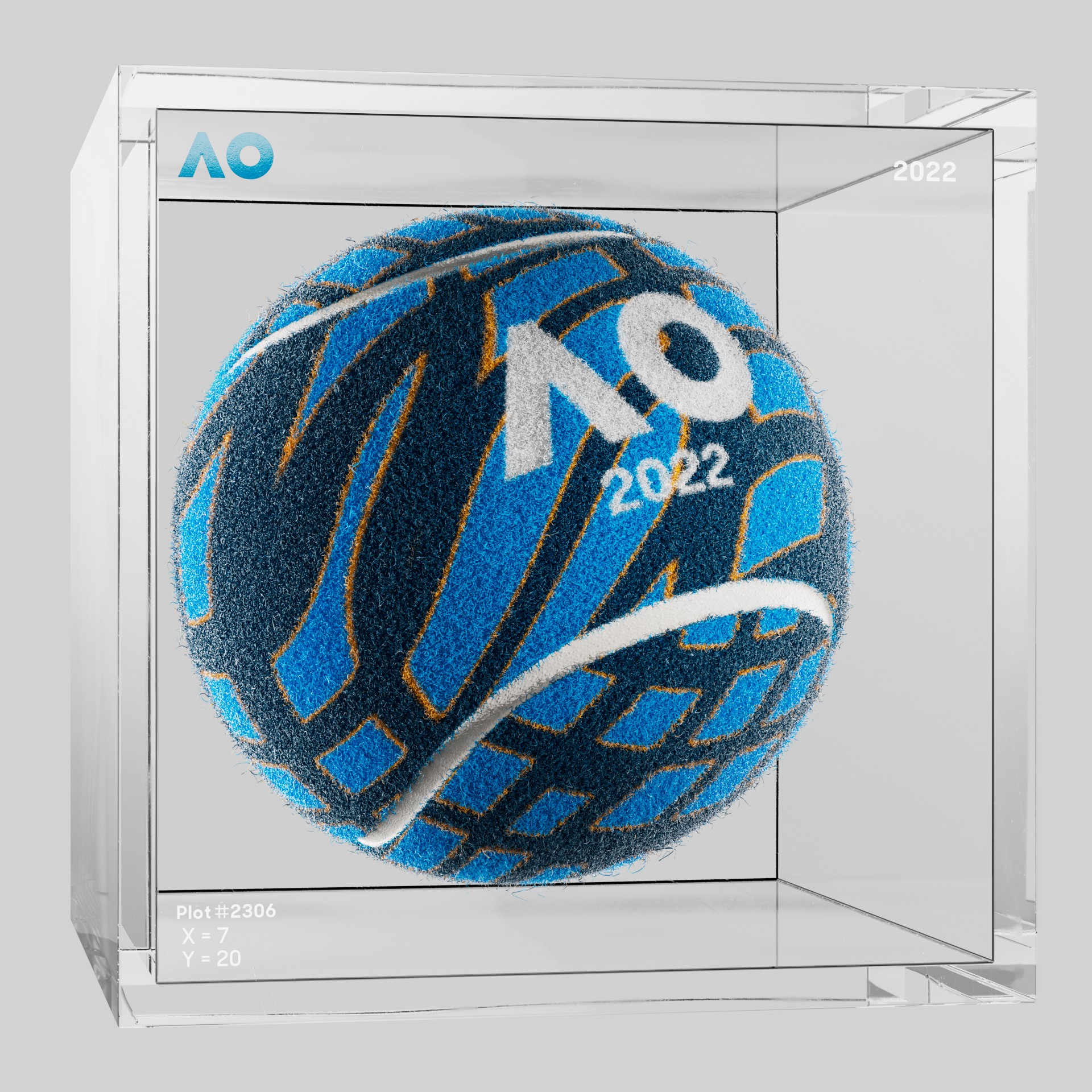 The Australian Open - The Australian Open Art Ball - AO Art Ball #3969 - NFT # 3969