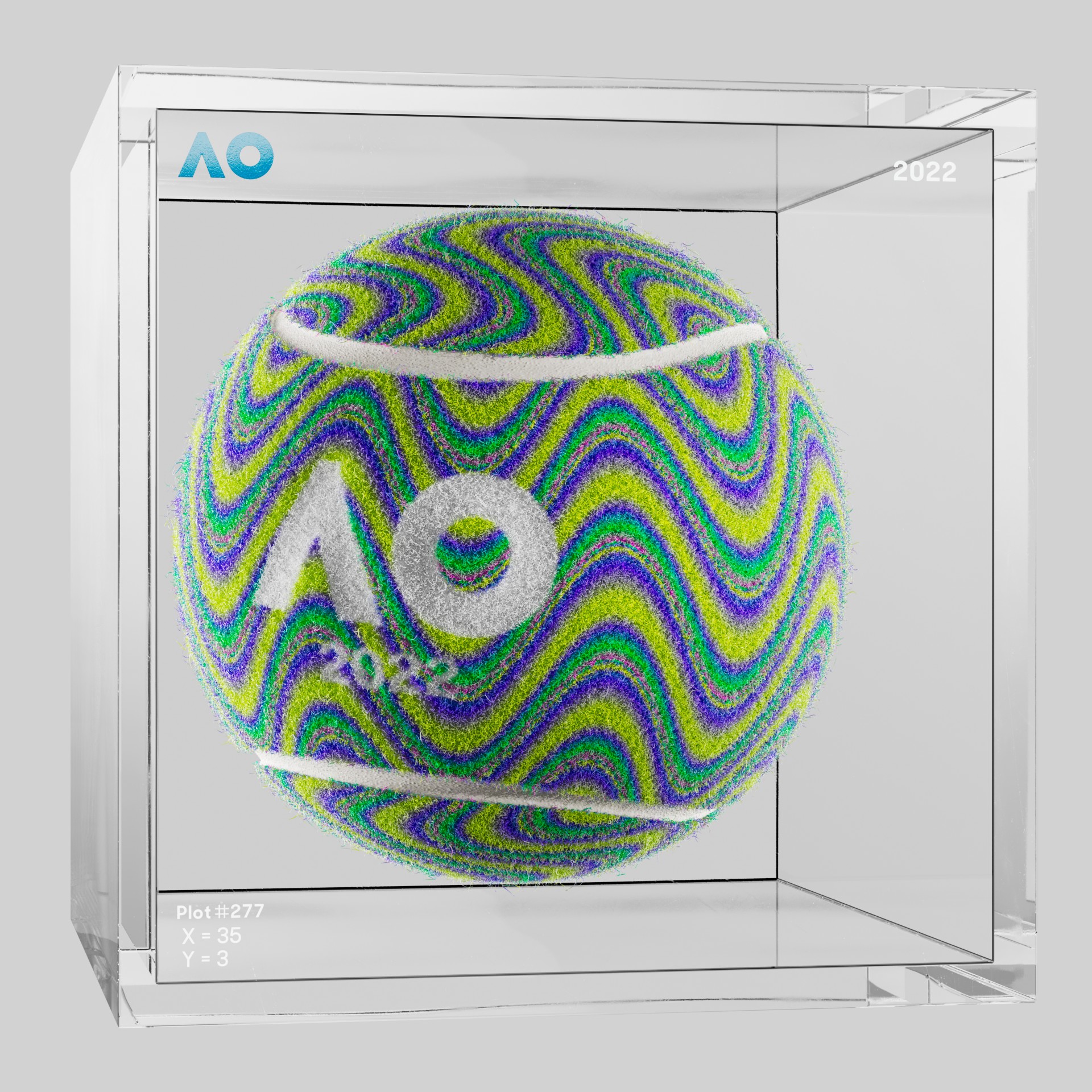 The Australian Open - The Australian Open Art Ball - AO Art Ball #3970 - NFT # 3970