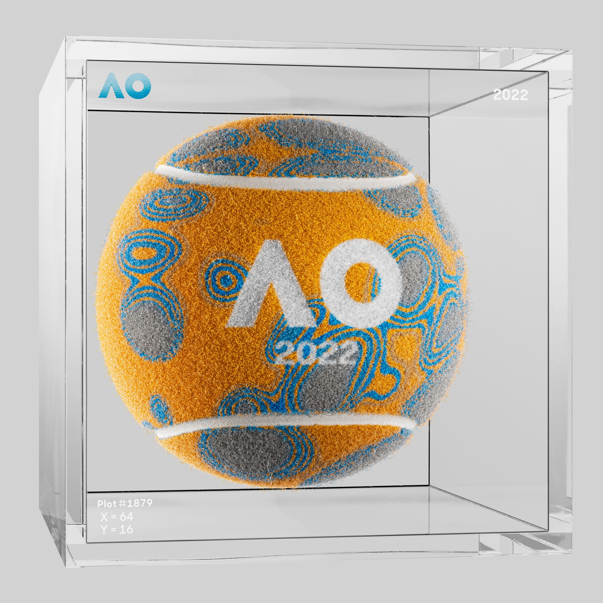 The Australian Open - The Australian Open Art Ball - AO Art Ball #3973 - NFT # 3973