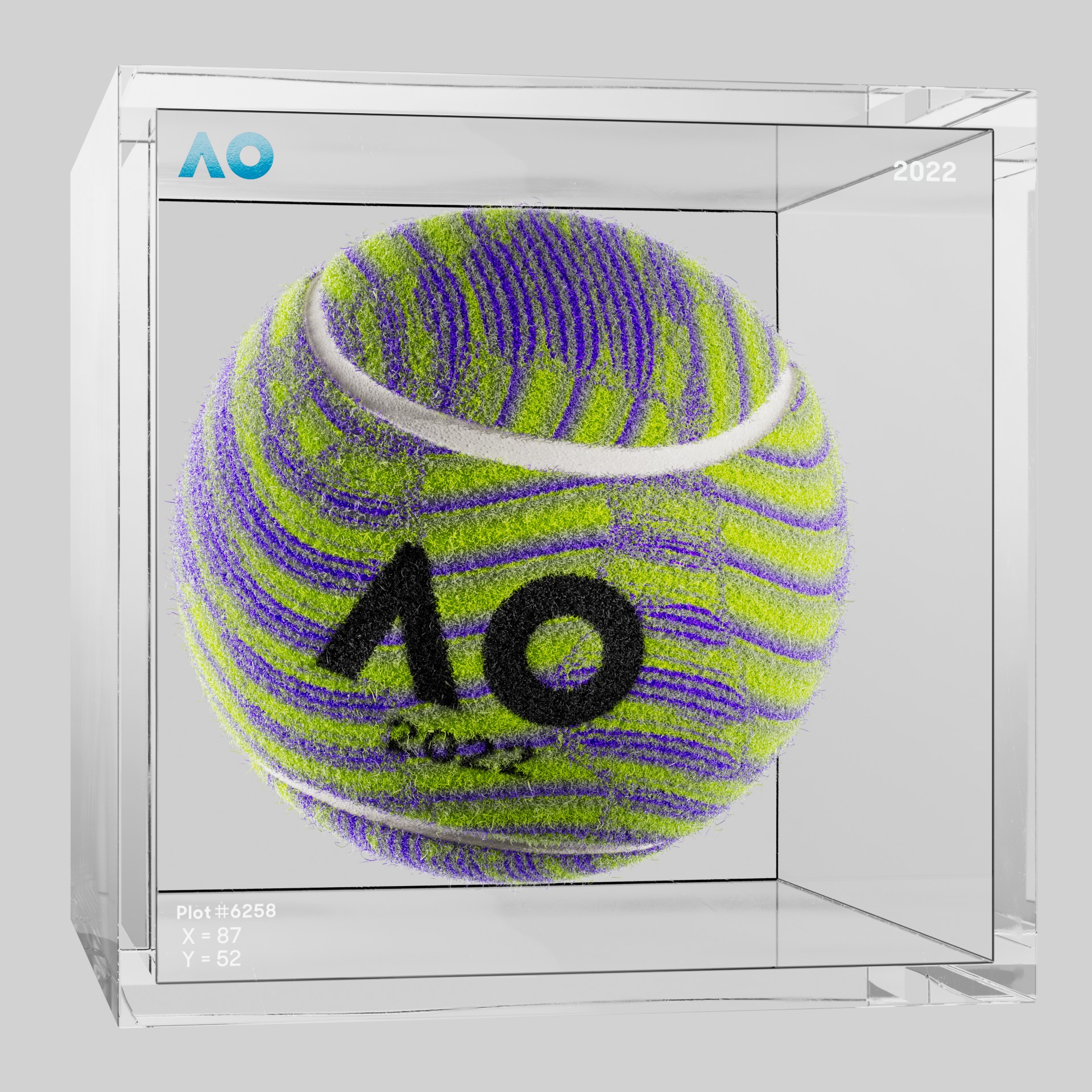 The Australian Open - The Australian Open Art Ball - AO Art Ball #3977 - NFT # 3977