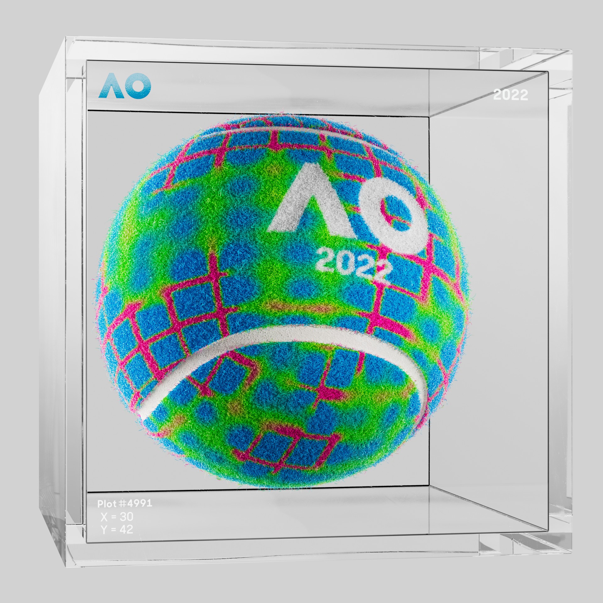 The Australian Open - The Australian Open Art Ball - AO Art Ball #3979 - NFT # 3979