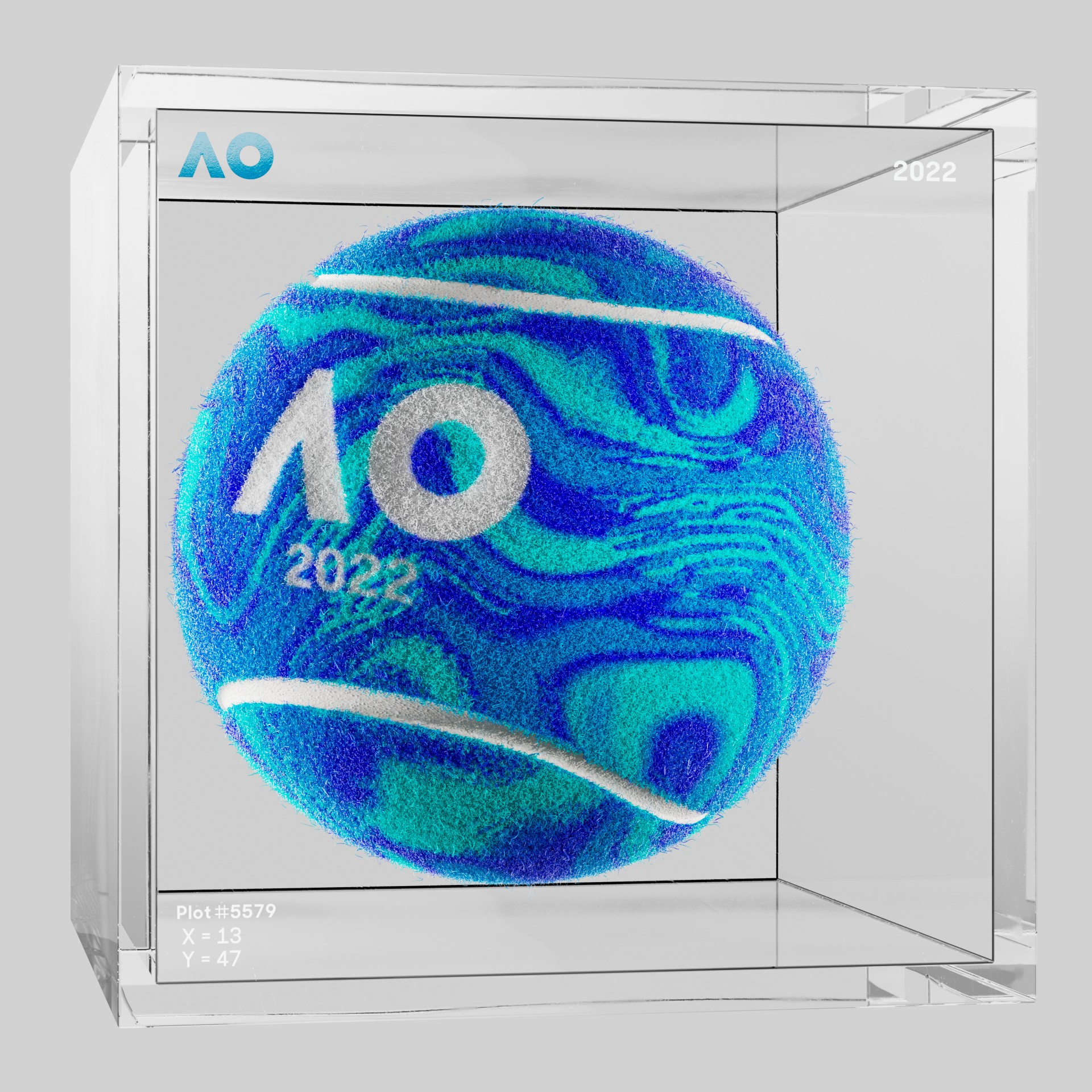 The Australian Open - The Australian Open Art Ball - AO Art Ball #398 - NFT # 398