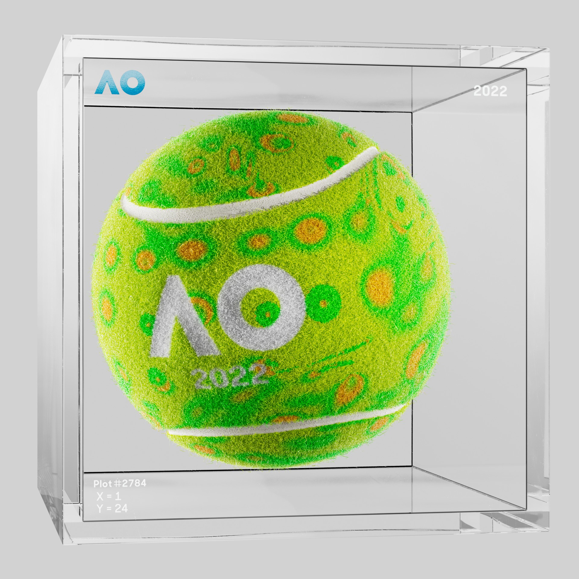 The Australian Open - The Australian Open Art Ball - AO Art Ball #3983 - NFT # 3983