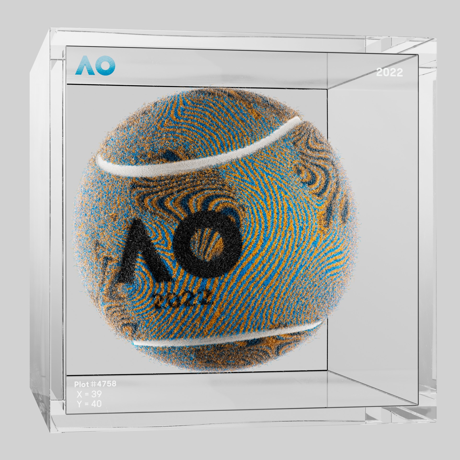 The Australian Open - The Australian Open Art Ball - AO Art Ball #3984 - NFT # 3984