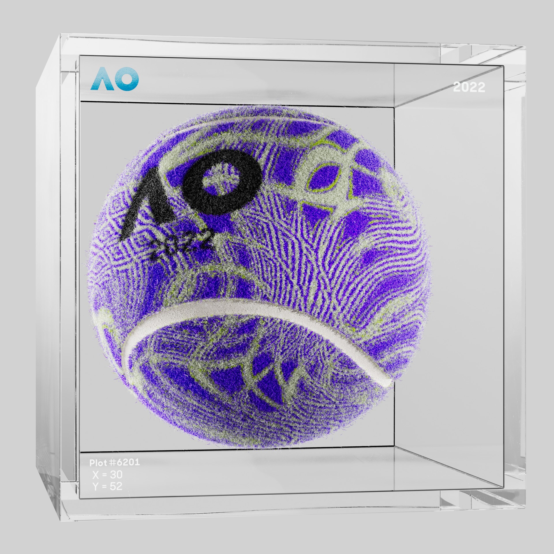 The Australian Open - The Australian Open Art Ball - AO Art Ball #3990 - NFT # 3990