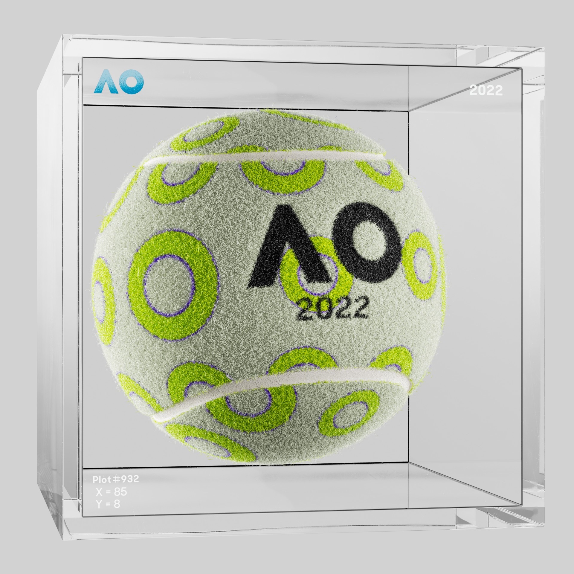 The Australian Open - The Australian Open Art Ball - AO Art Ball #3994 - NFT # 3994