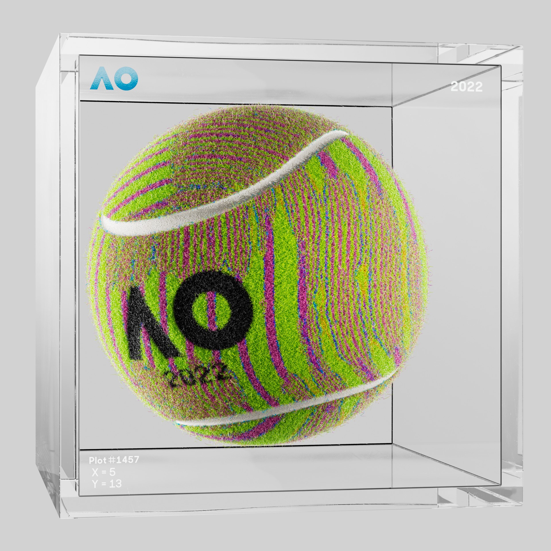The Australian Open - The Australian Open Art Ball - AO Art Ball #3995 - NFT # 3995