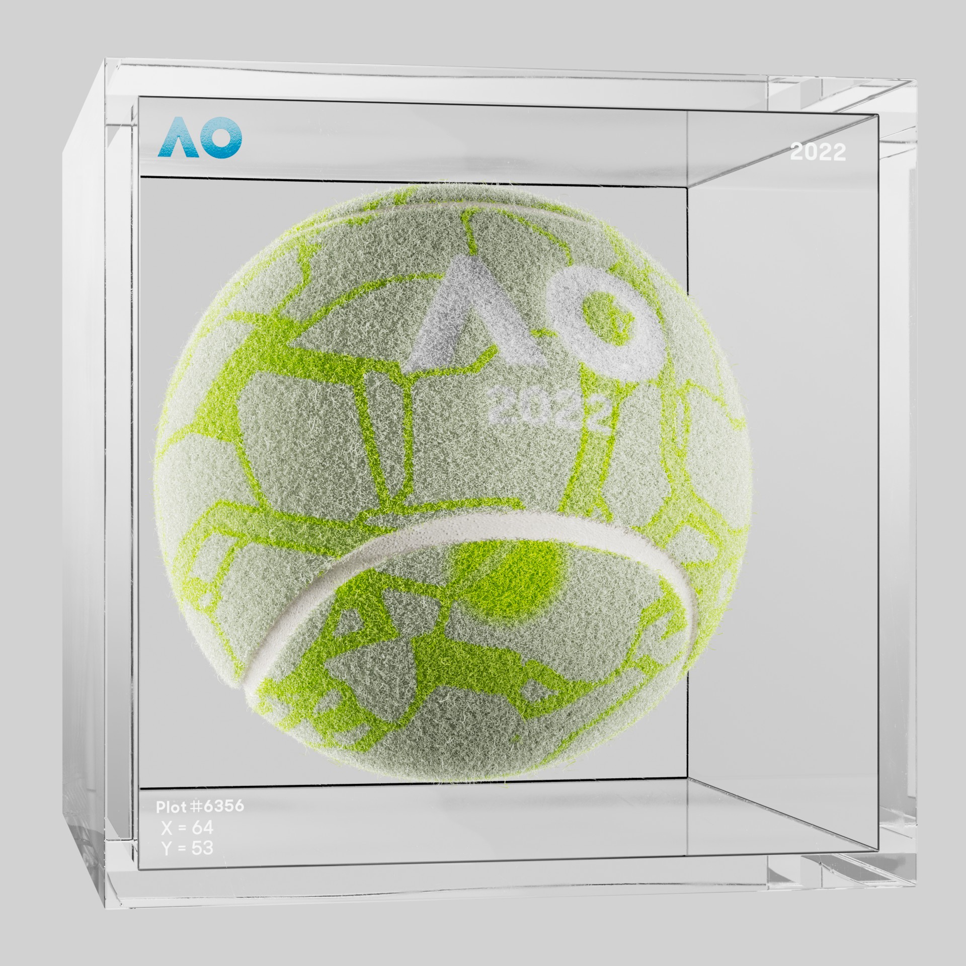 The Australian Open - The Australian Open Art Ball - AO Art Ball #3997 - NFT # 3997