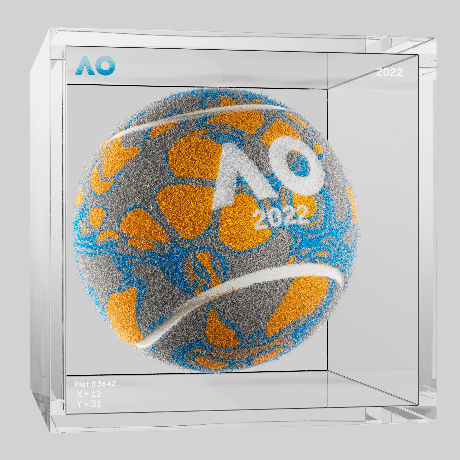 The Australian Open - The Australian Open Art Ball - AO Art Ball #3999 - NFT # 3999