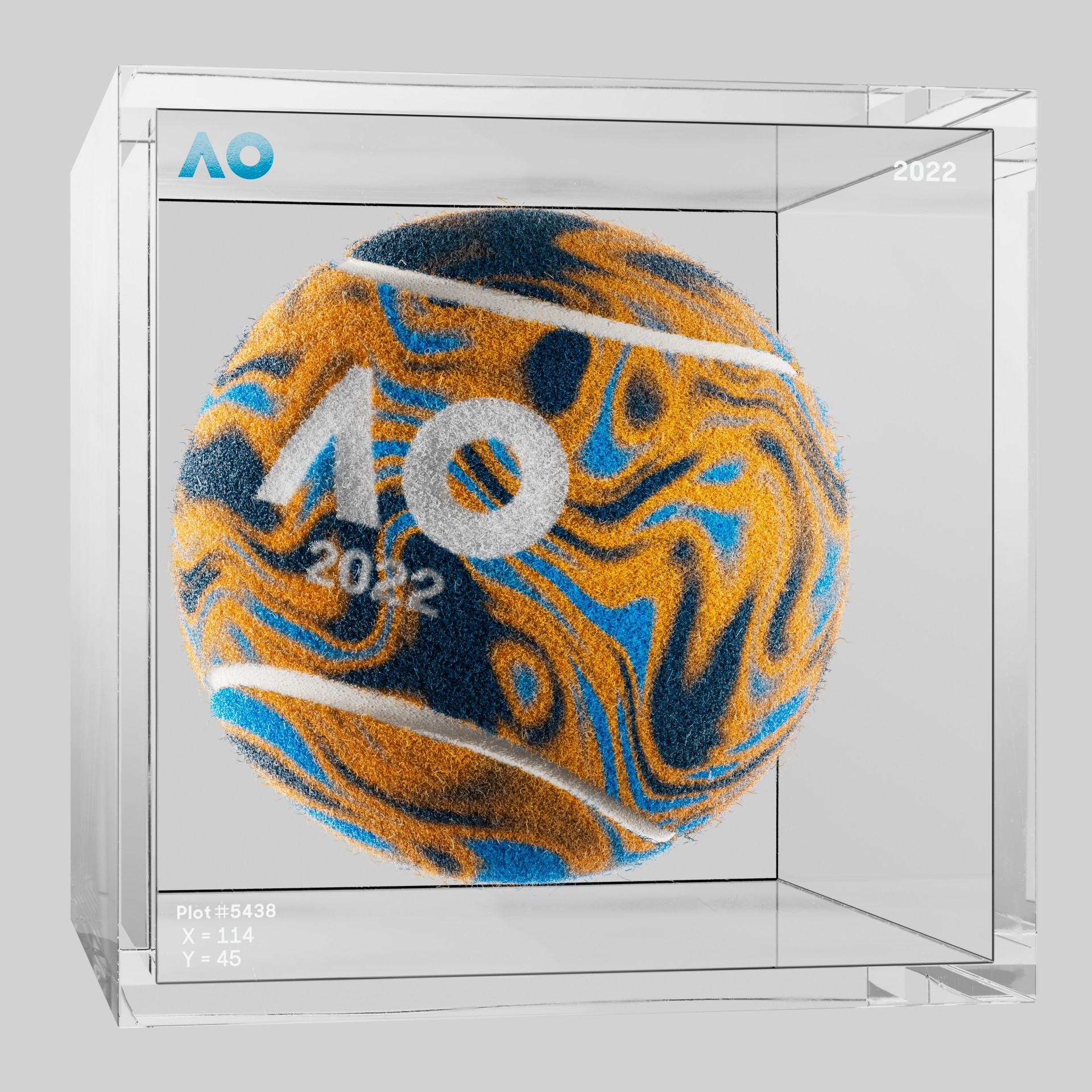 The Australian Open - The Australian Open Art Ball - AO Art Ball #4 - NFT # 4