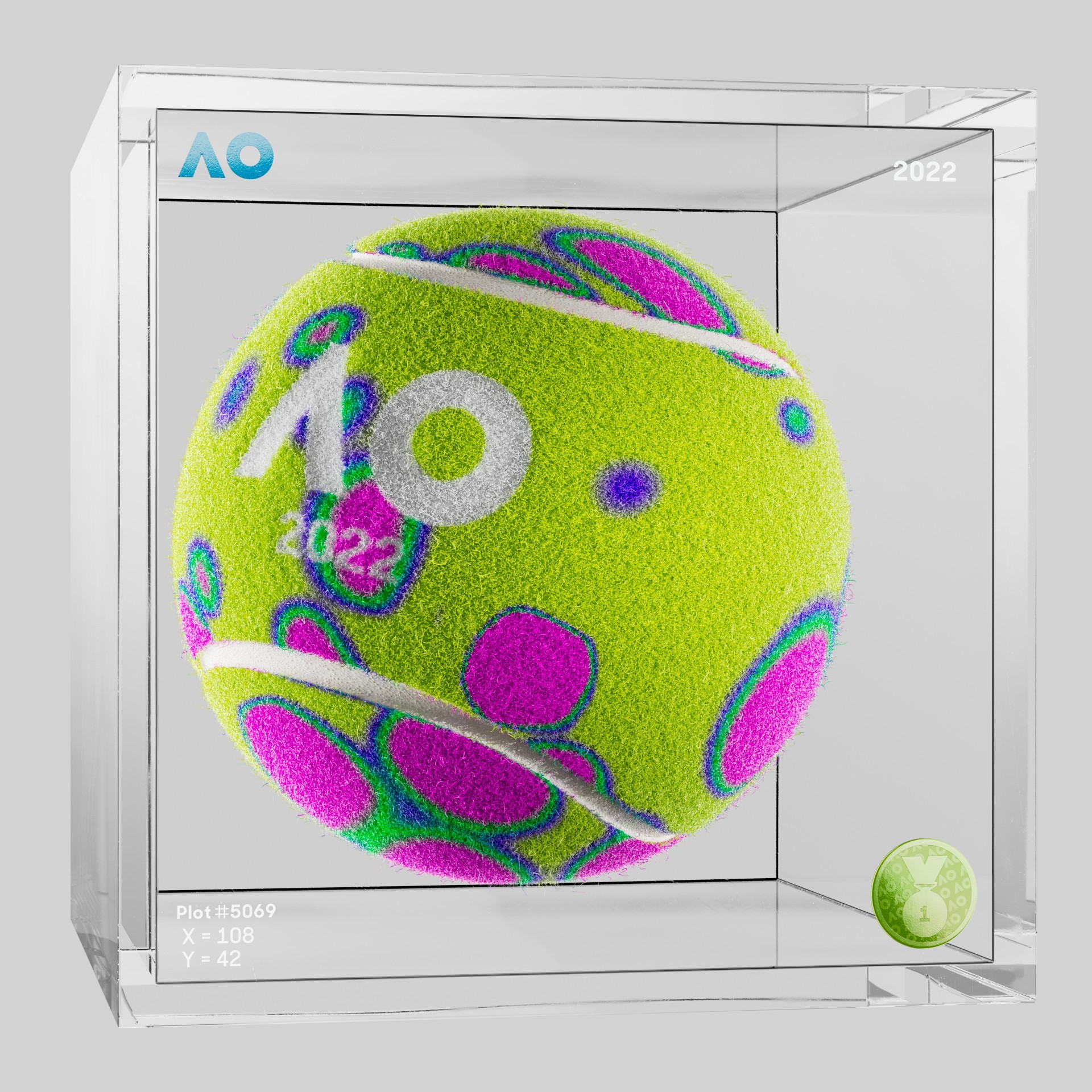 The Australian Open - The Australian Open Art Ball - AO Art Ball #40 - NFT # 40