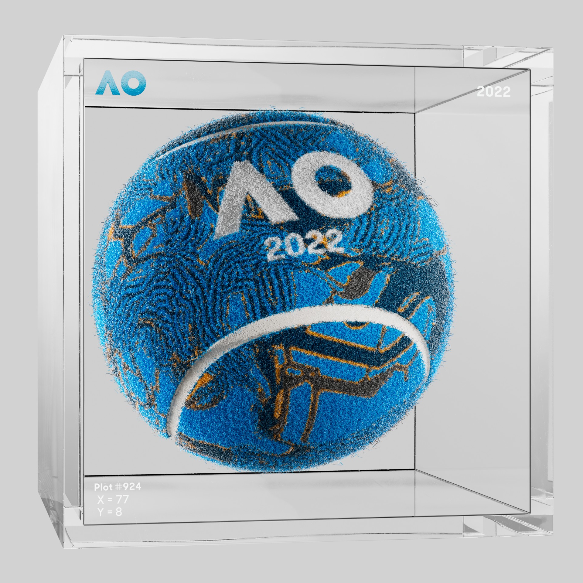 The Australian Open - The Australian Open Art Ball - AO Art Ball #4000 - NFT # 4000
