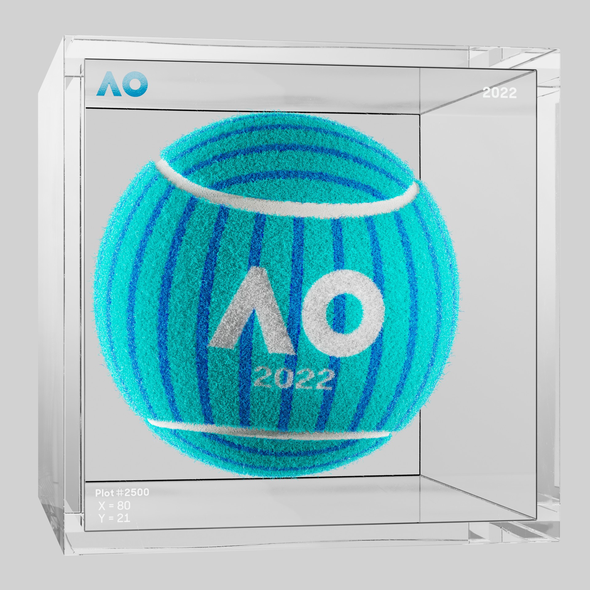 The Australian Open - The Australian Open Art Ball - AO Art Ball #4001 - NFT # 4001