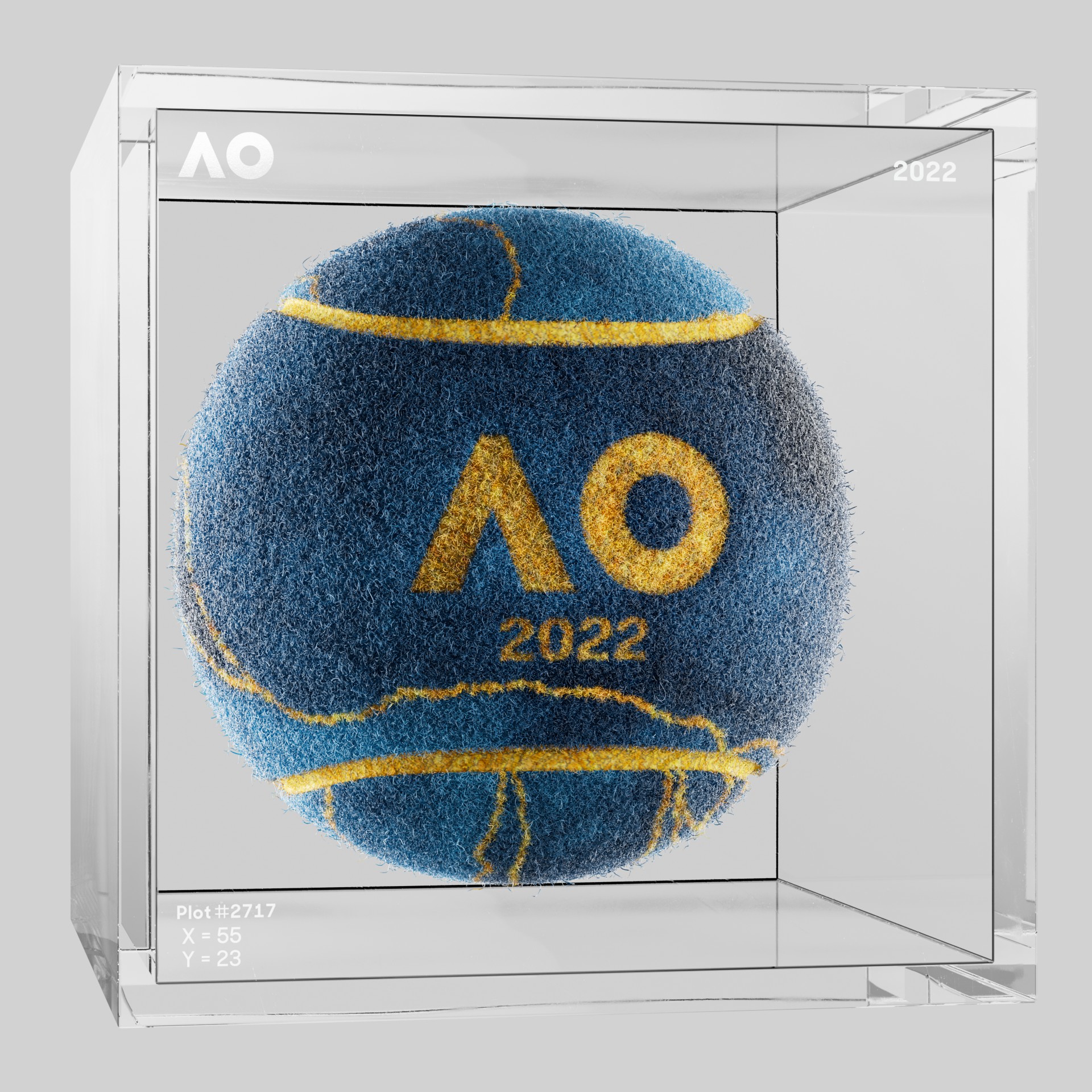 The Australian Open - The Australian Open Art Ball - AO Art Ball #4002 - NFT # 4002