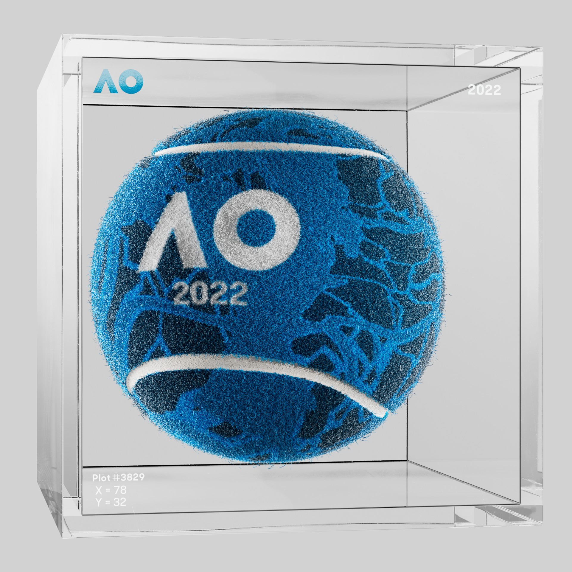 The Australian Open - The Australian Open Art Ball - AO Art Ball #4003 - NFT # 4003