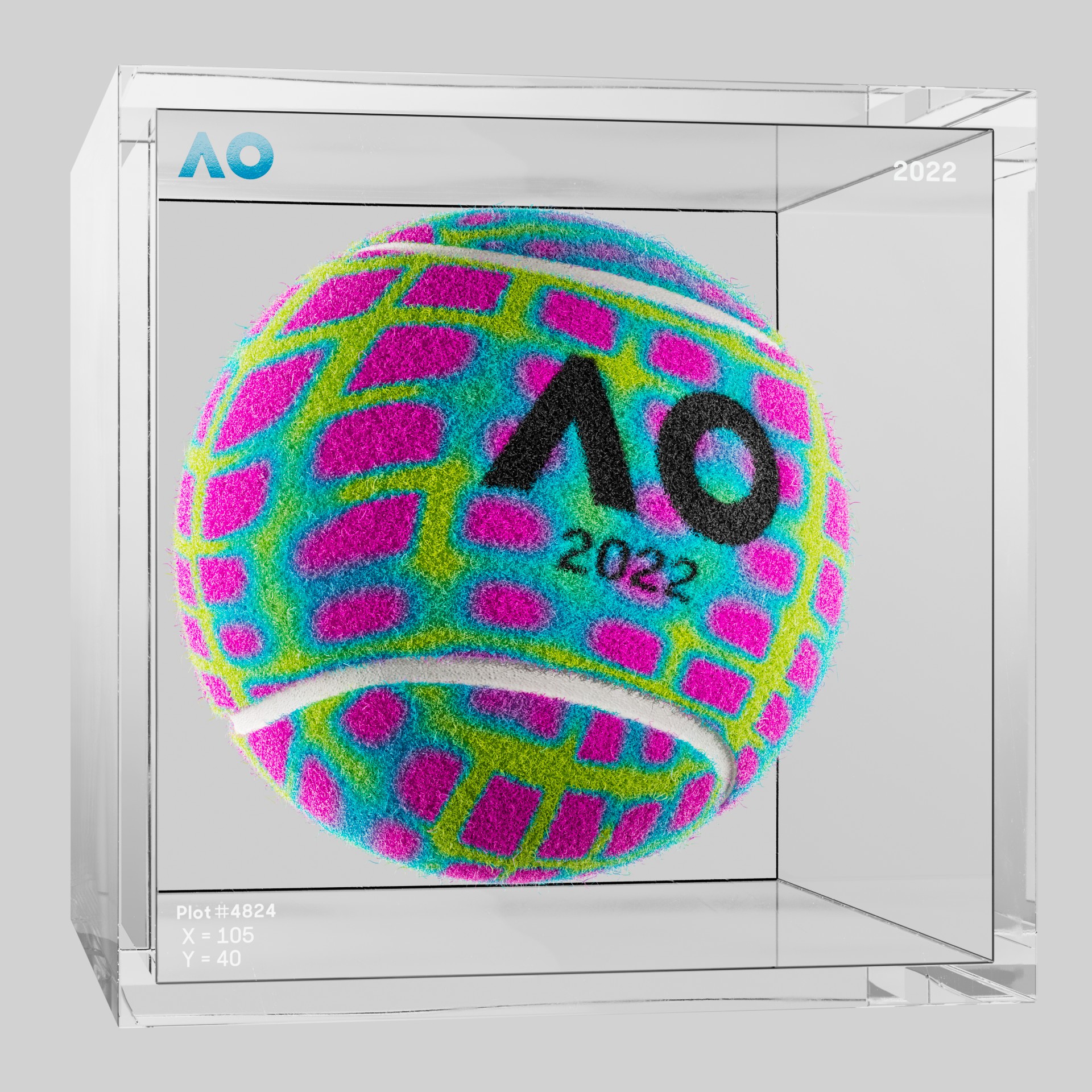 The Australian Open - The Australian Open Art Ball - AO Art Ball #4005 - NFT # 4005