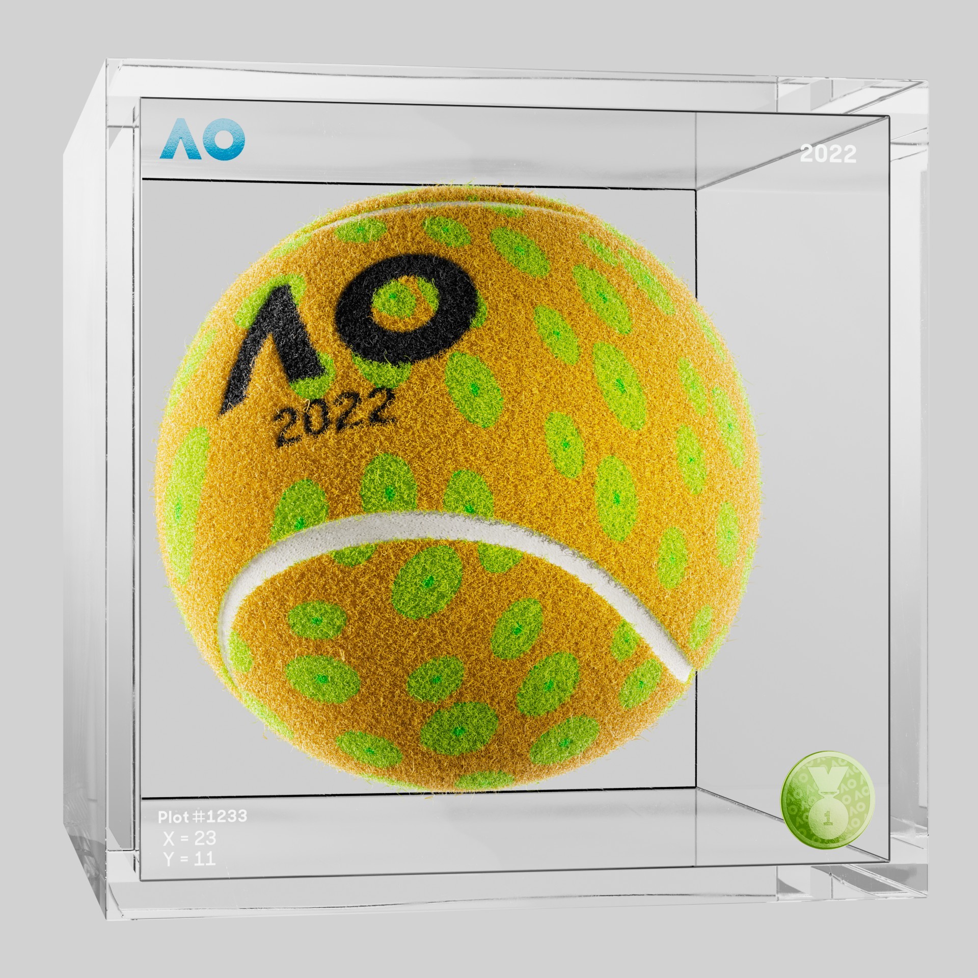 The Australian Open - The Australian Open Art Ball - AO Art Ball #4006 - NFT # 4006